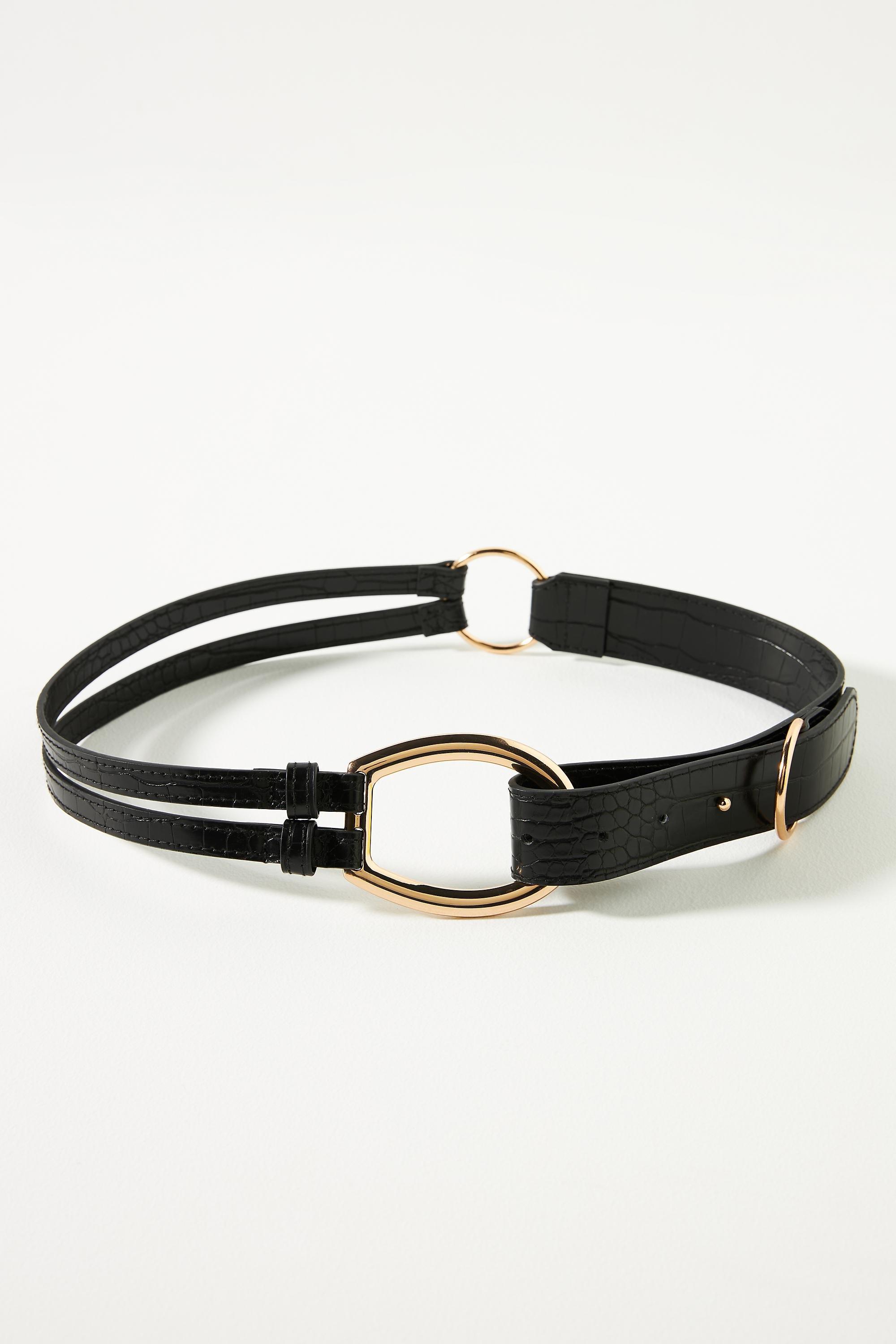 Adjustable Ring Belt, Black, A501_0001, large image number 0