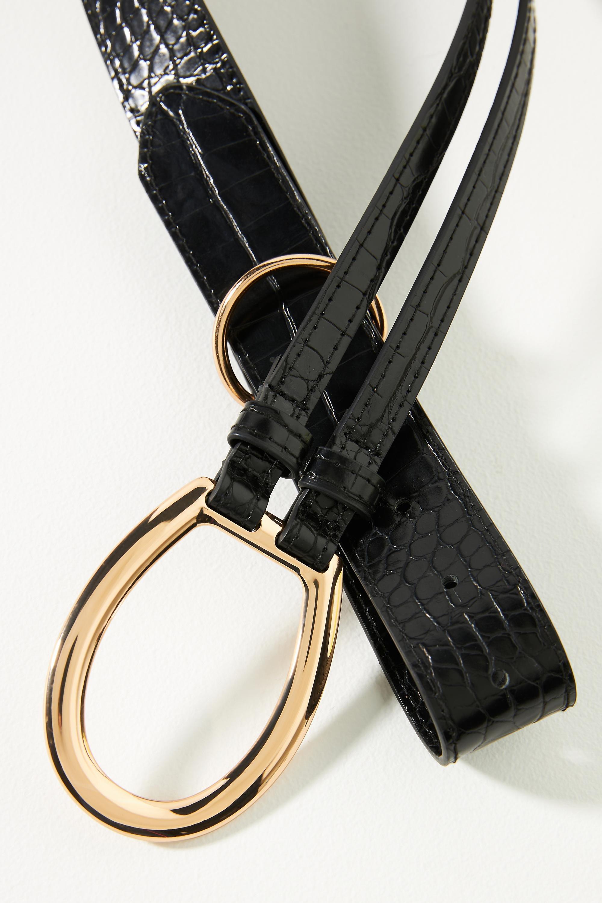Adjustable Ring Belt, Black, A501_0001, large image number 1