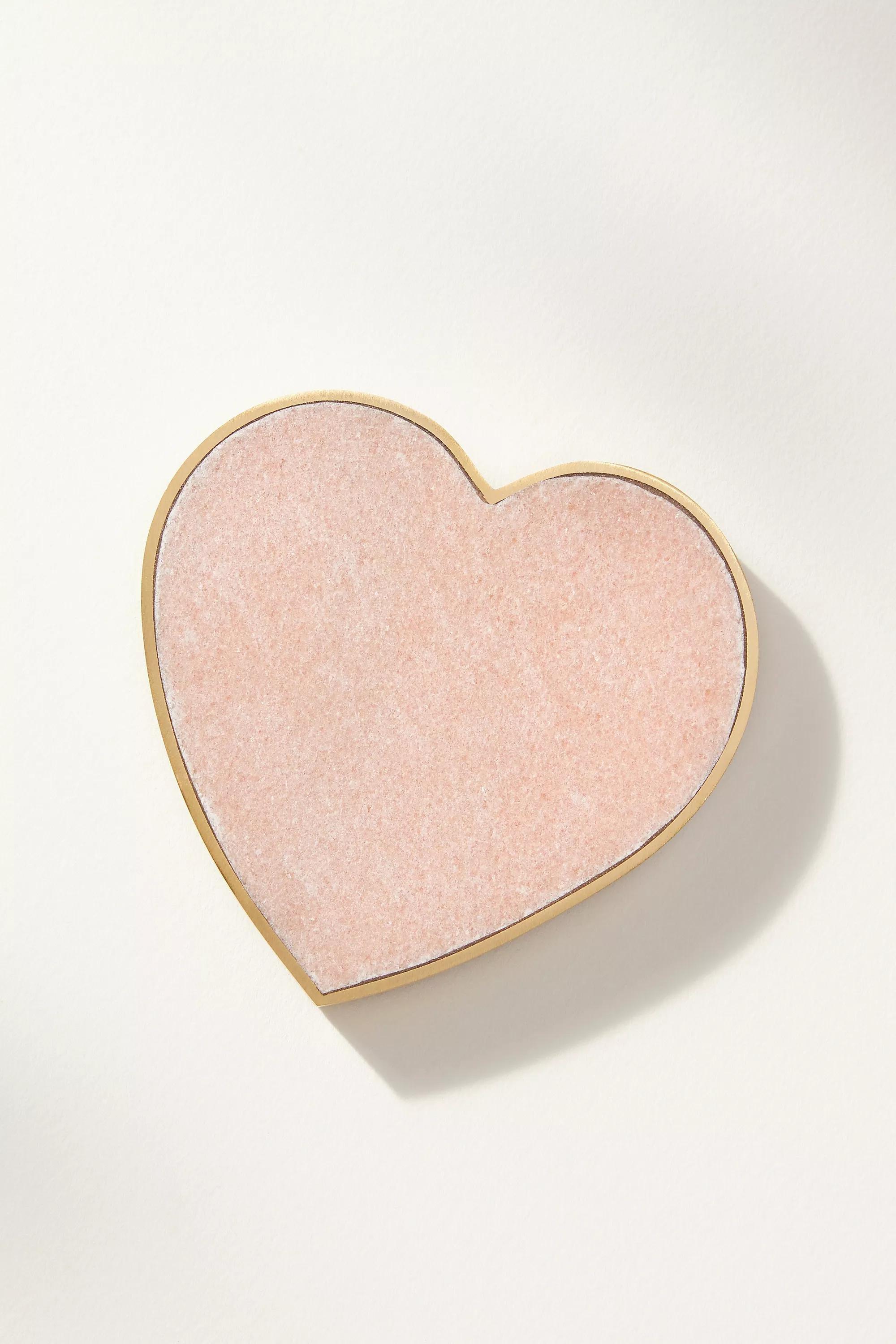 Amour Marble Heart Coaster, Pink, A501_0066, large image number 0