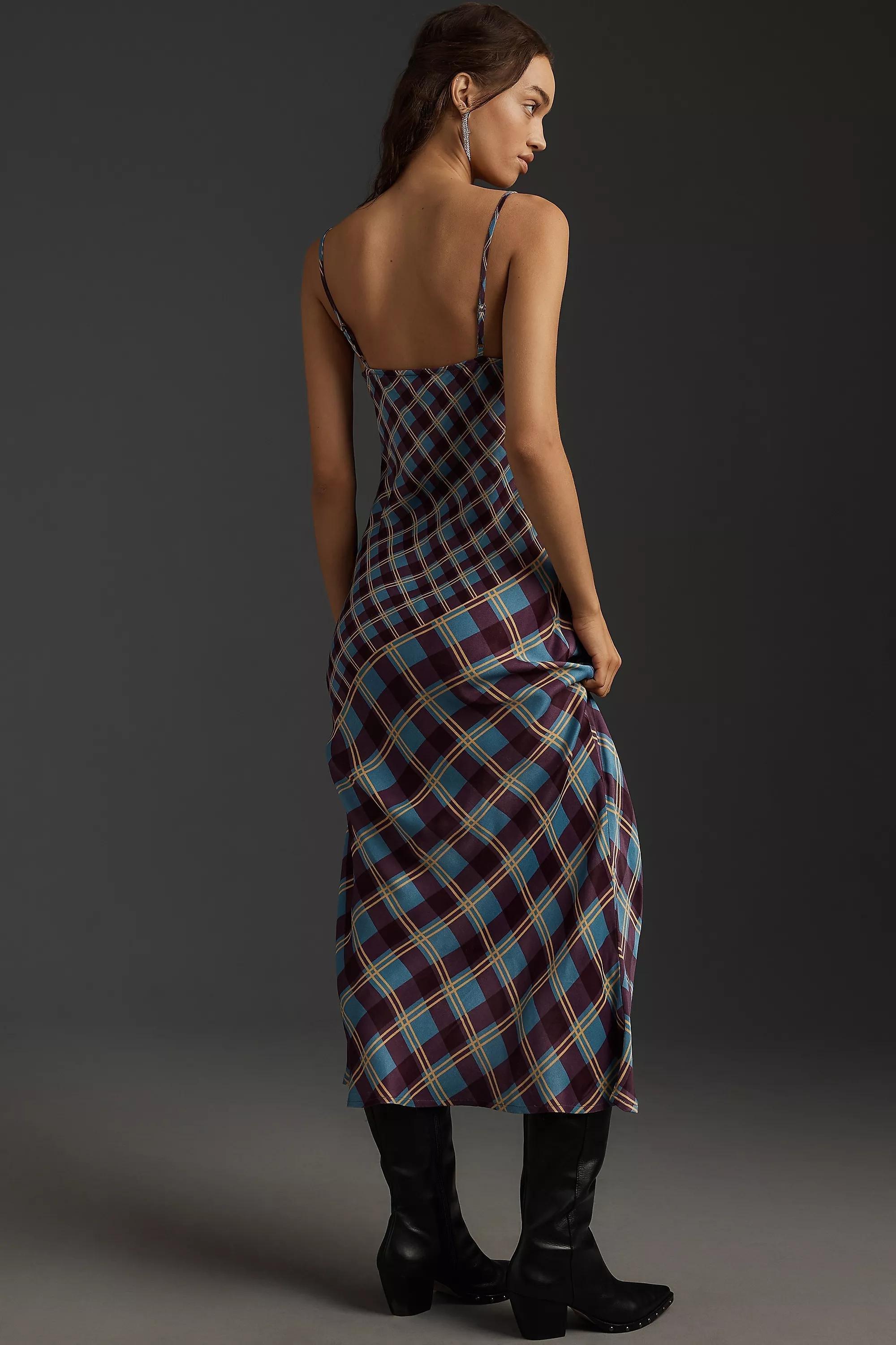 Conditions Apply Elva Printed Midi Slip Dress, Purple, , large image number 2