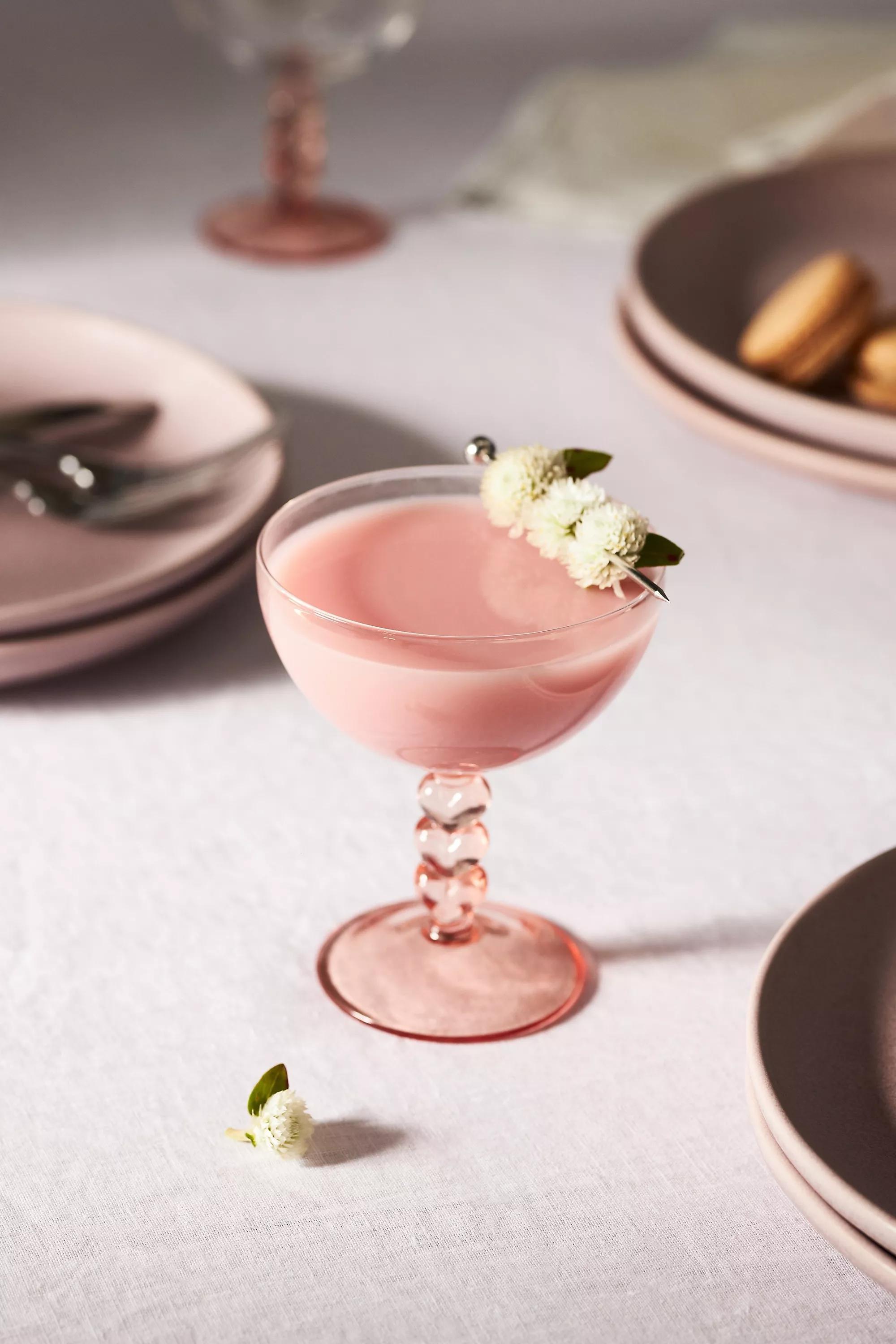 Corazon Coupe Glass, Pink, A501_0066, large image number 1