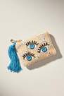 Anthropologie - Icon Beaded Tassel Coin Purse, Blue