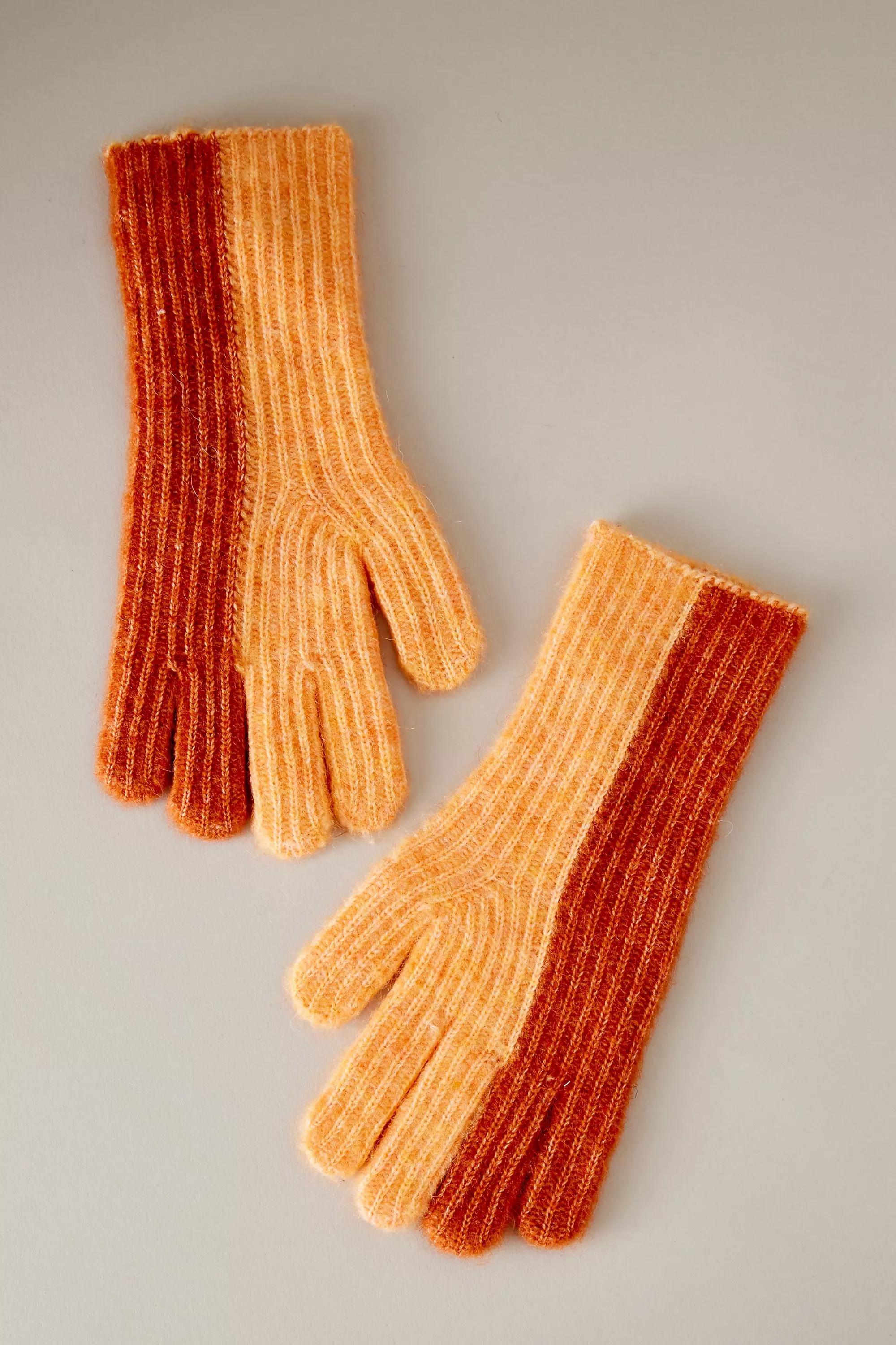 Two-Tone Gloves, Orange, A501_0089, large image number 0