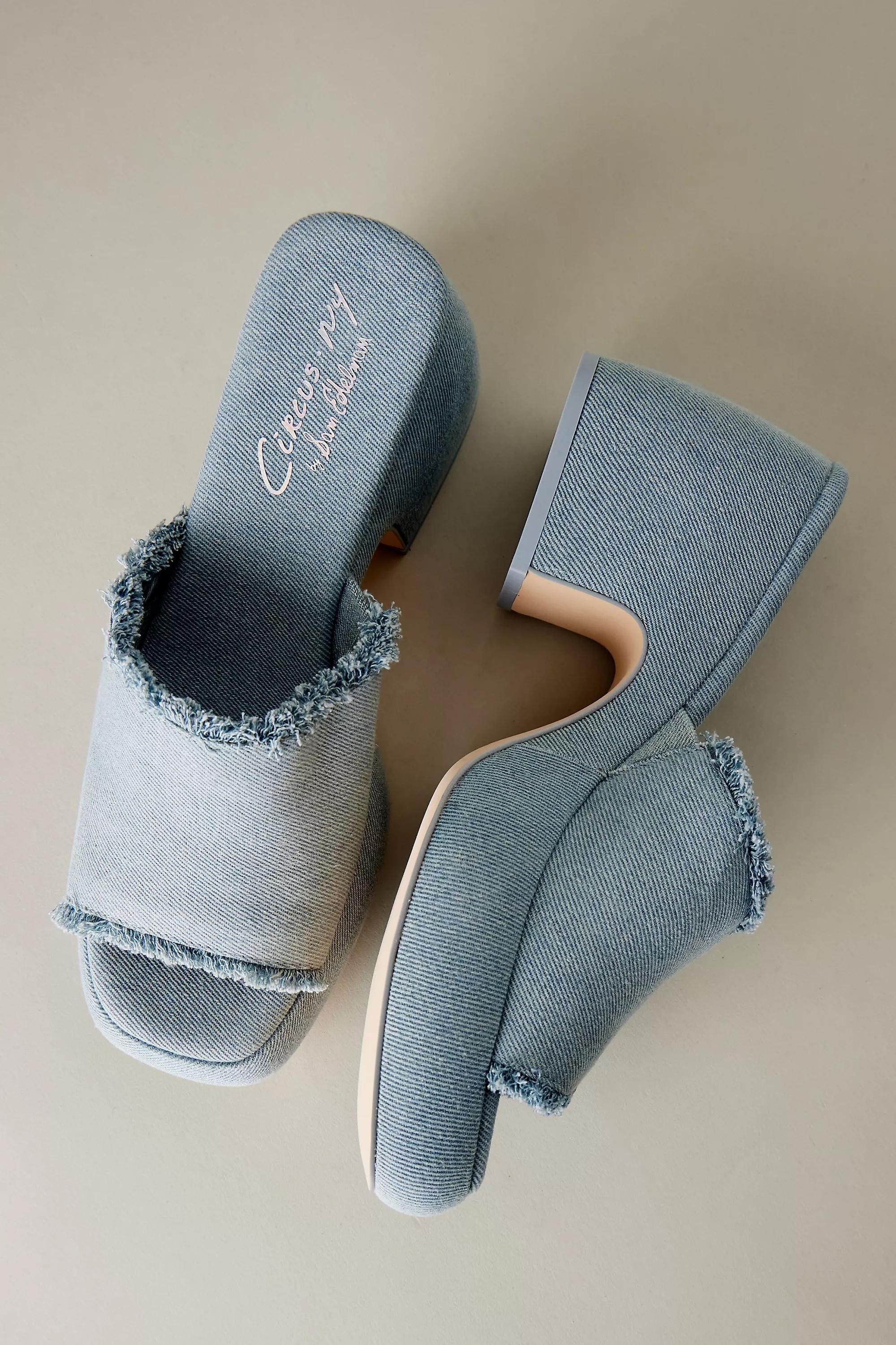 Circus Ny By Sam Edelman Isla Open-Toe Platform Mules, Blue, , large image number 3