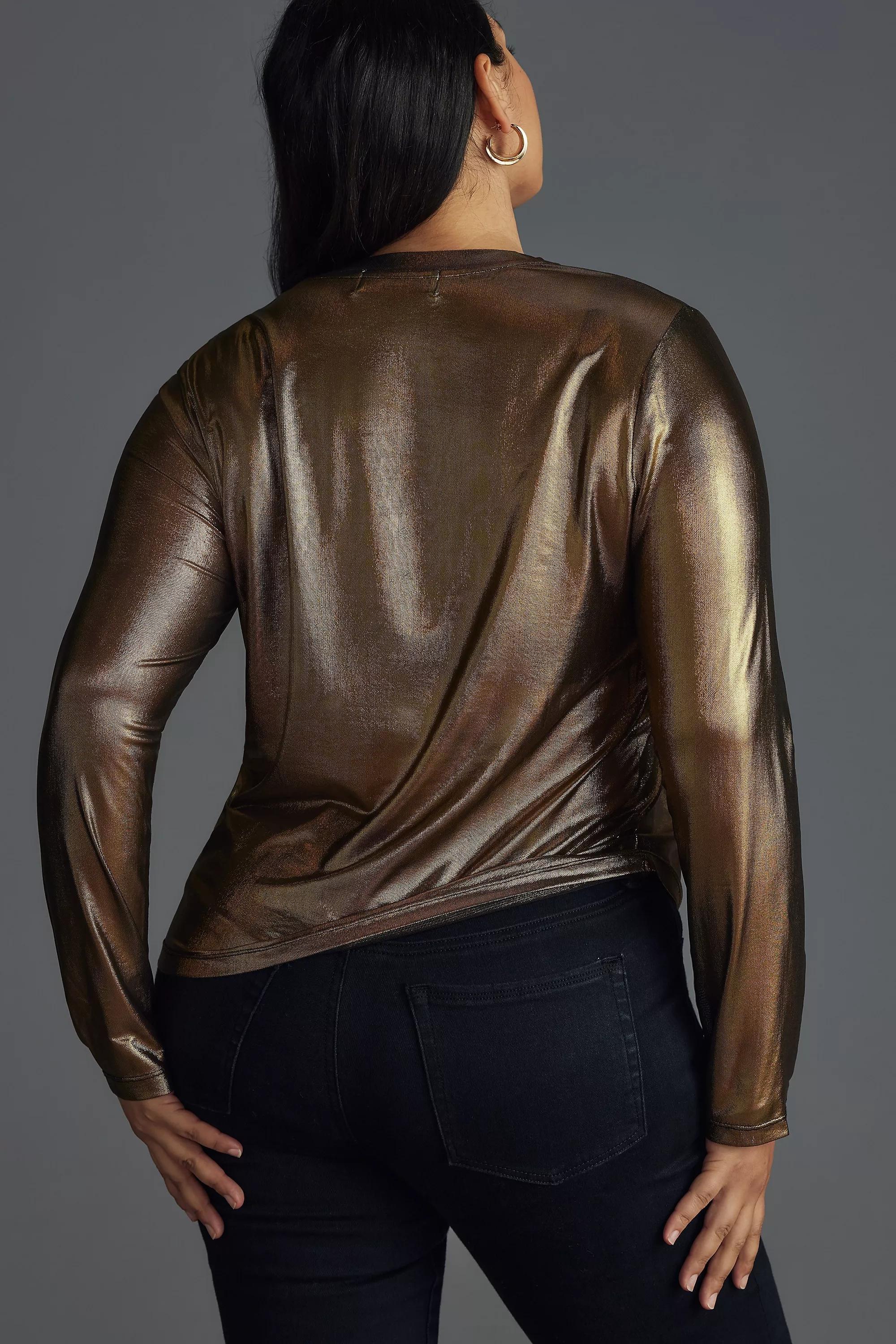 Porridge Long Sleeve Top, Beige, A501_0070, large image number 5