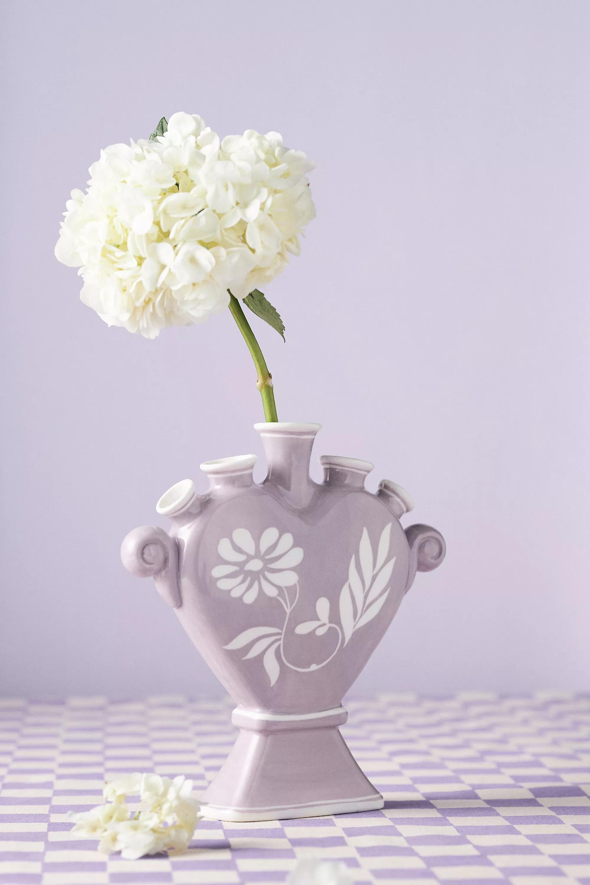 Vaisselle For Anthropologie Ceramic Love Vase, Lilac, A501_0055, large image number 0