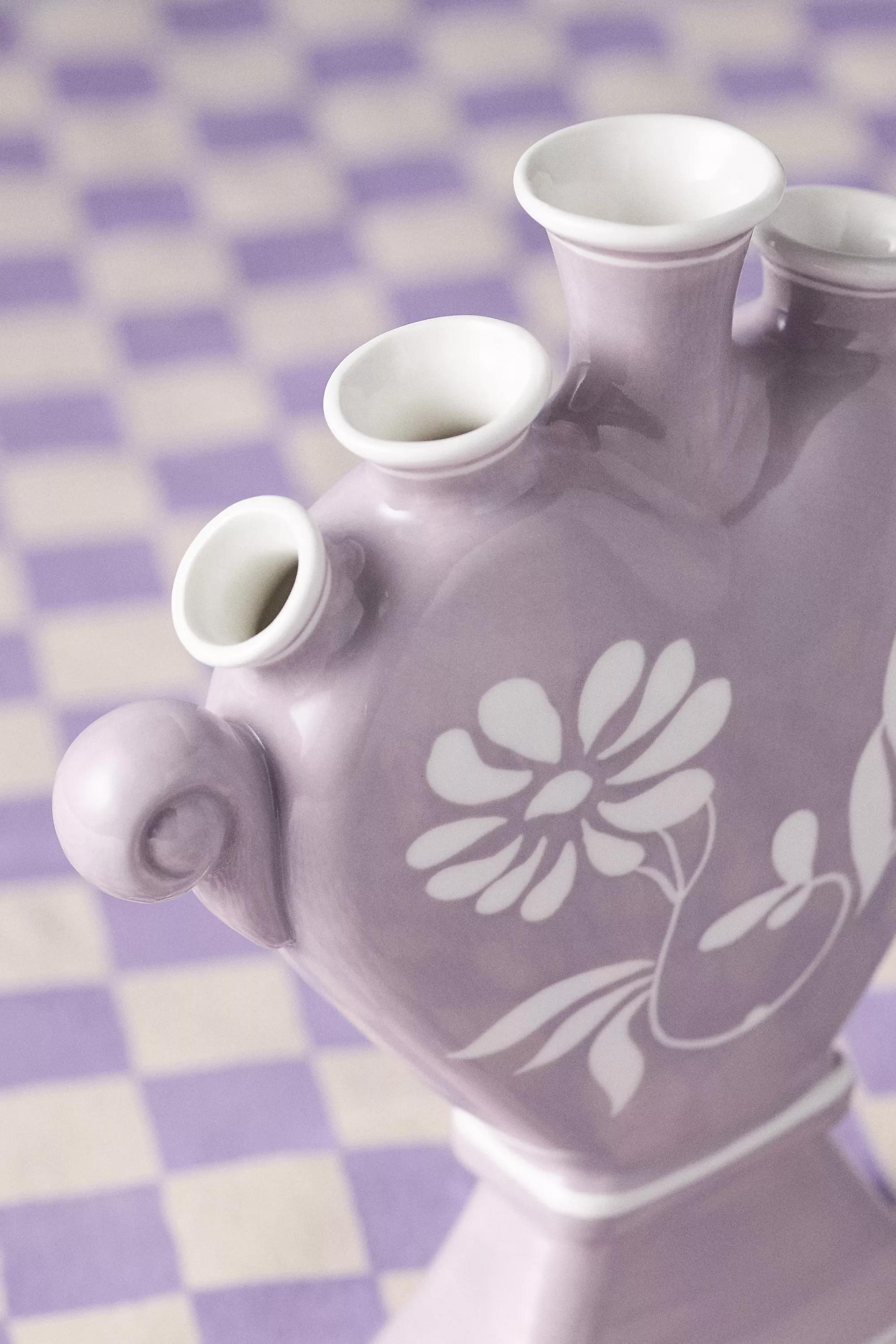 Vaisselle For Anthropologie Ceramic Love Vase, Lilac, A501_0055, large image number 2