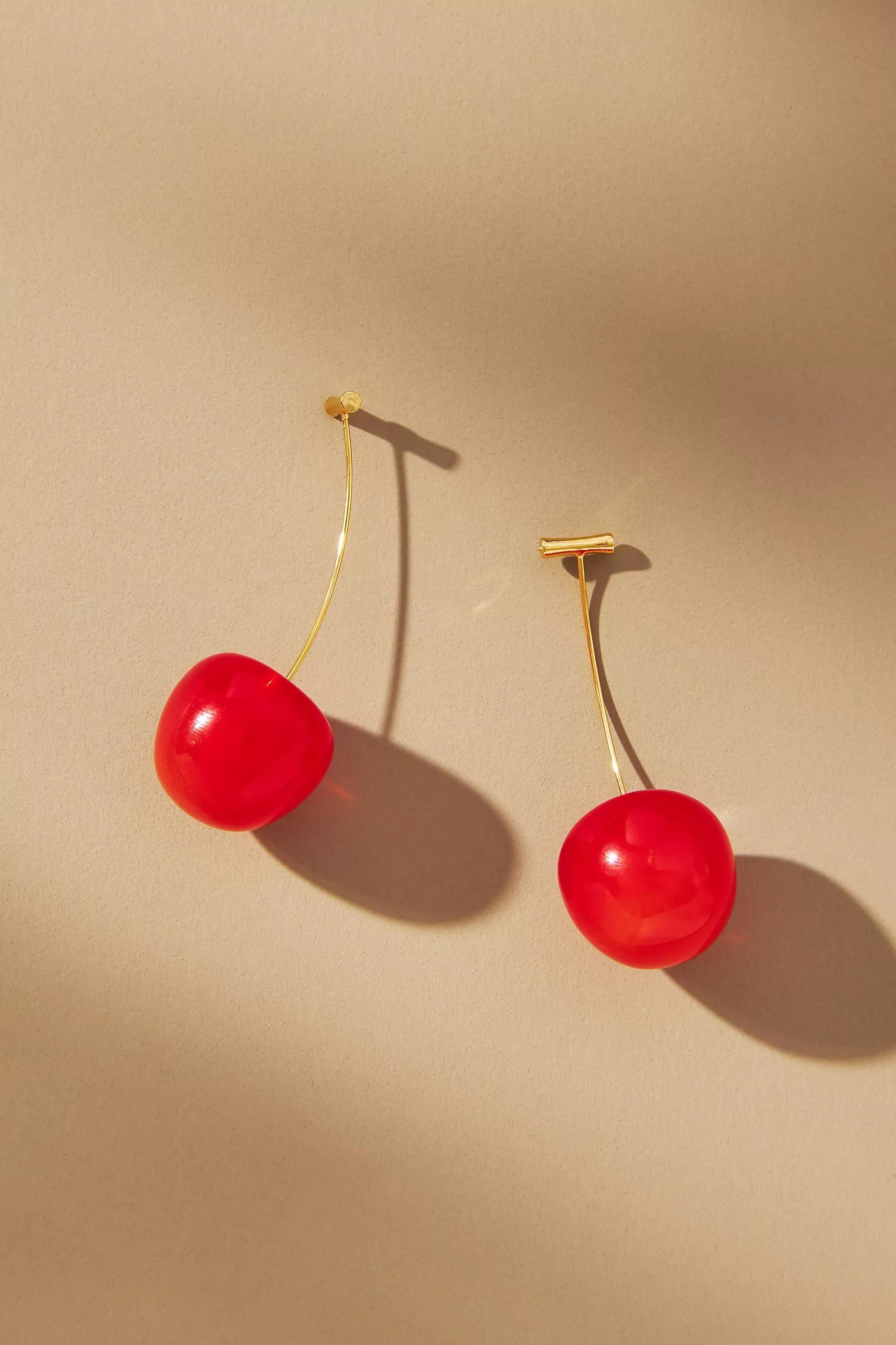 RED BERRY Cherry Drop Earrings, A501_0262, large image number 0