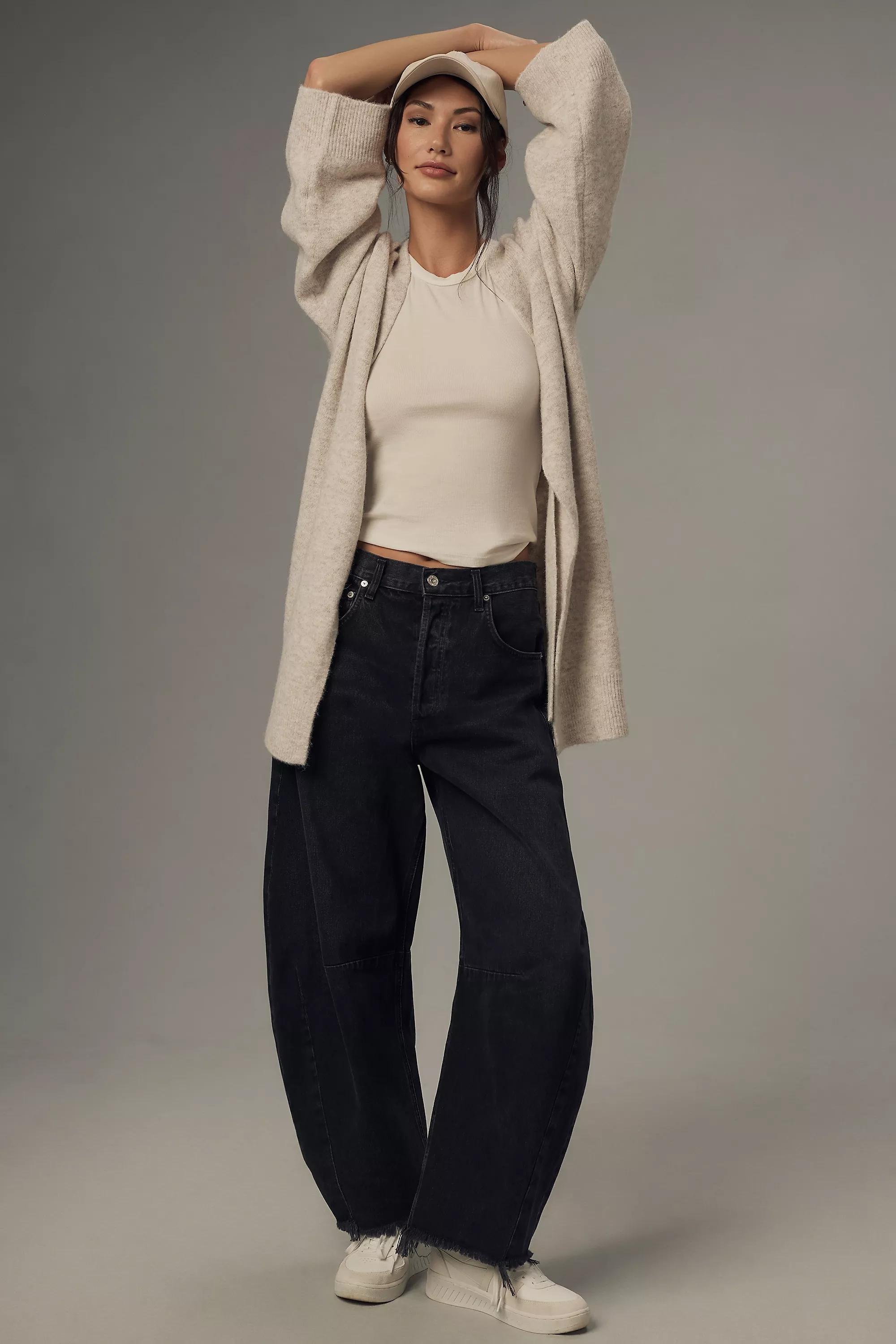 Flat White Tie-Front Longline Cardigan, Cream, A501_0012, large image number 2