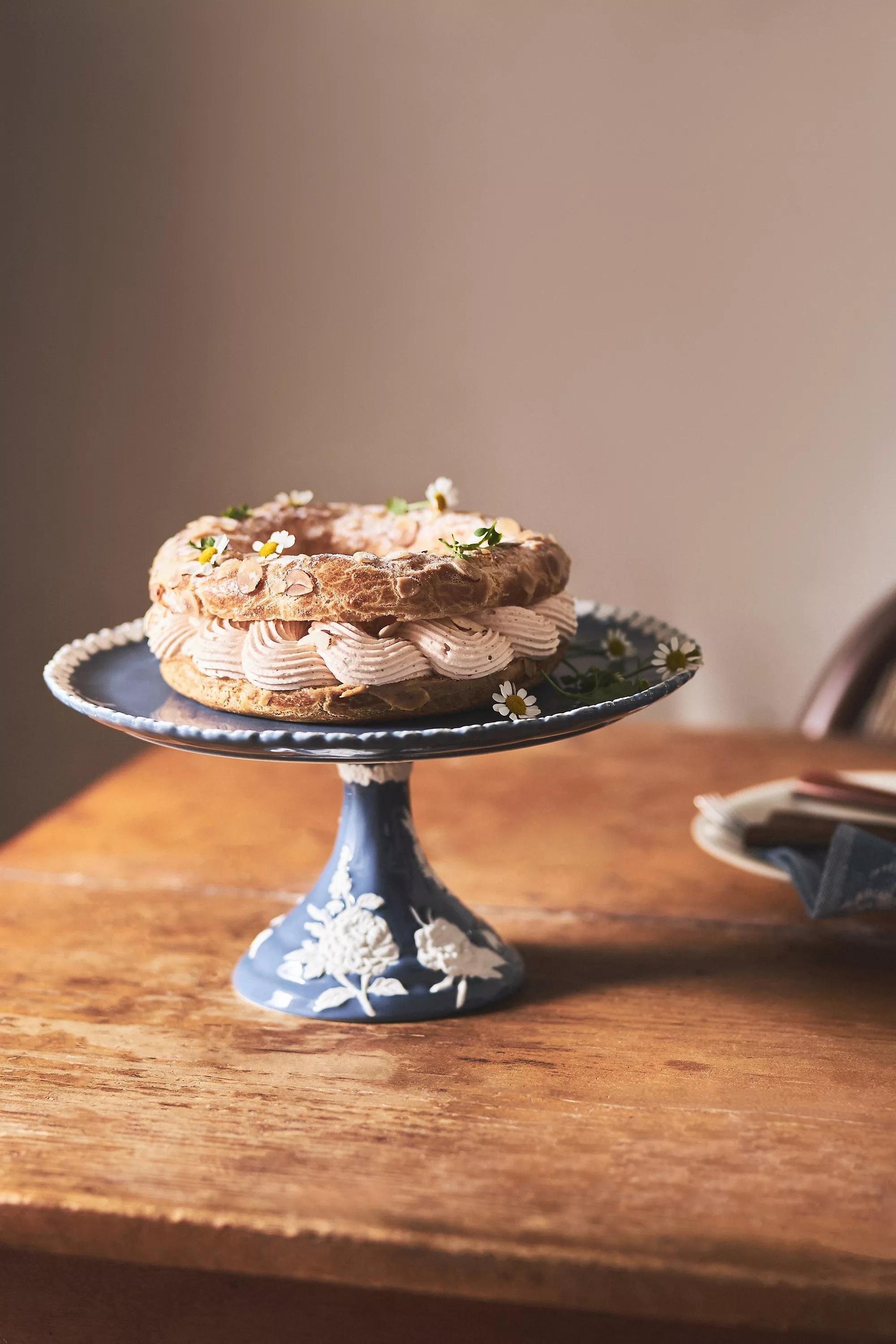 Turkuaz Kitchen Ceramic Cake Stand, Blue, A501_0097, large image number 1