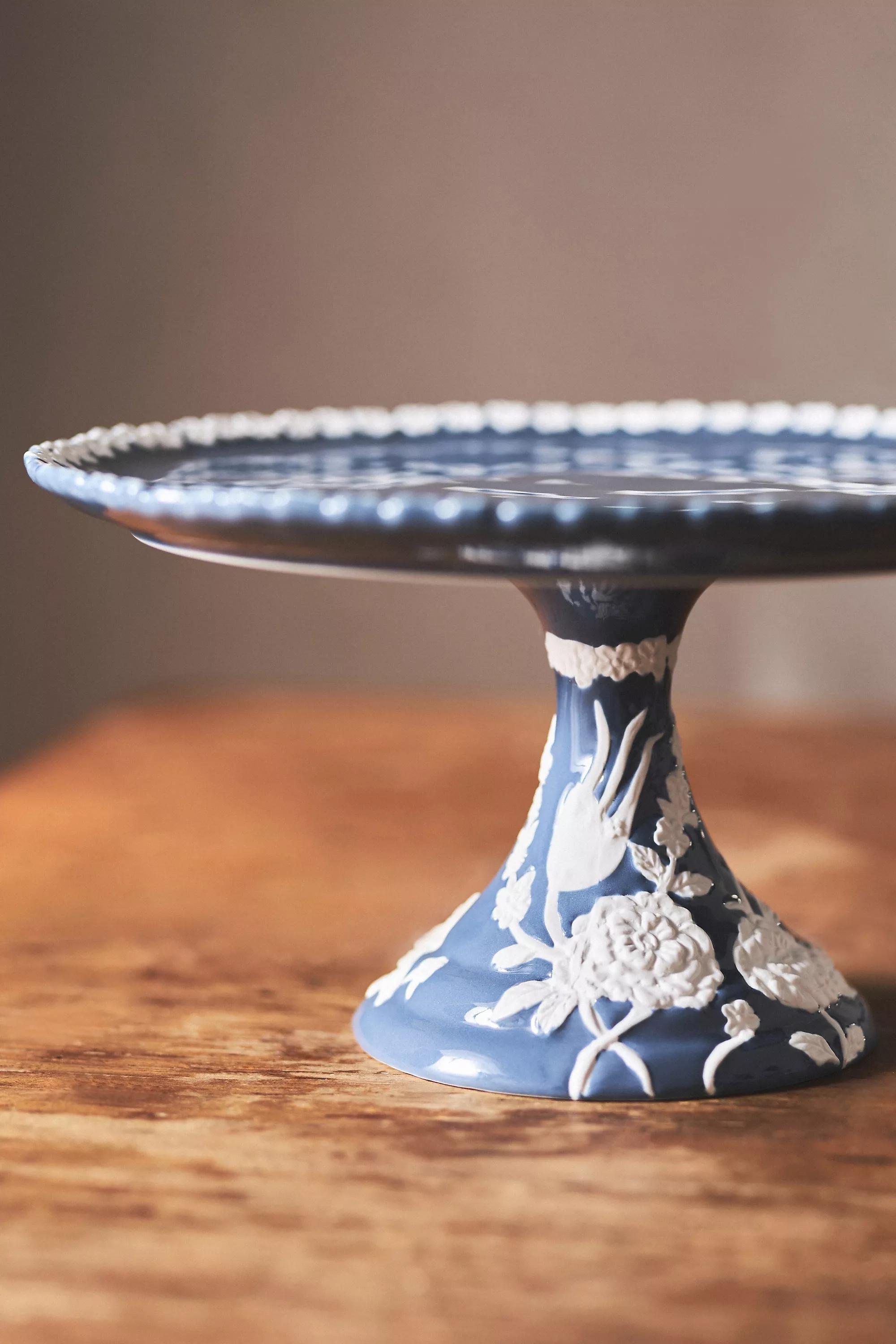 Turkuaz Kitchen Ceramic Cake Stand, Blue, A501_0097, large image number 3