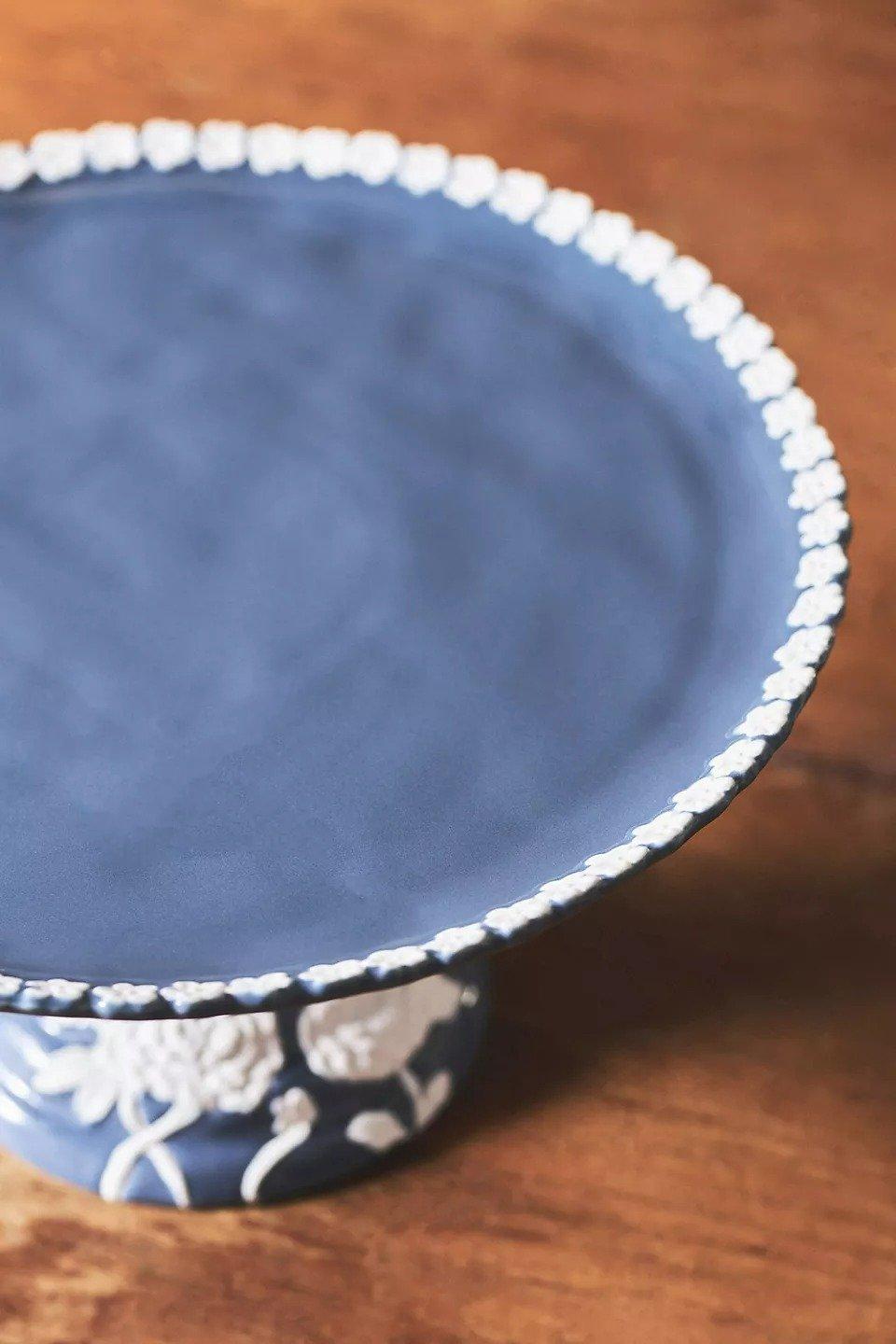 Turkuaz Kitchen Ceramic Cake Stand, Blue, A501_0097, large image number 4