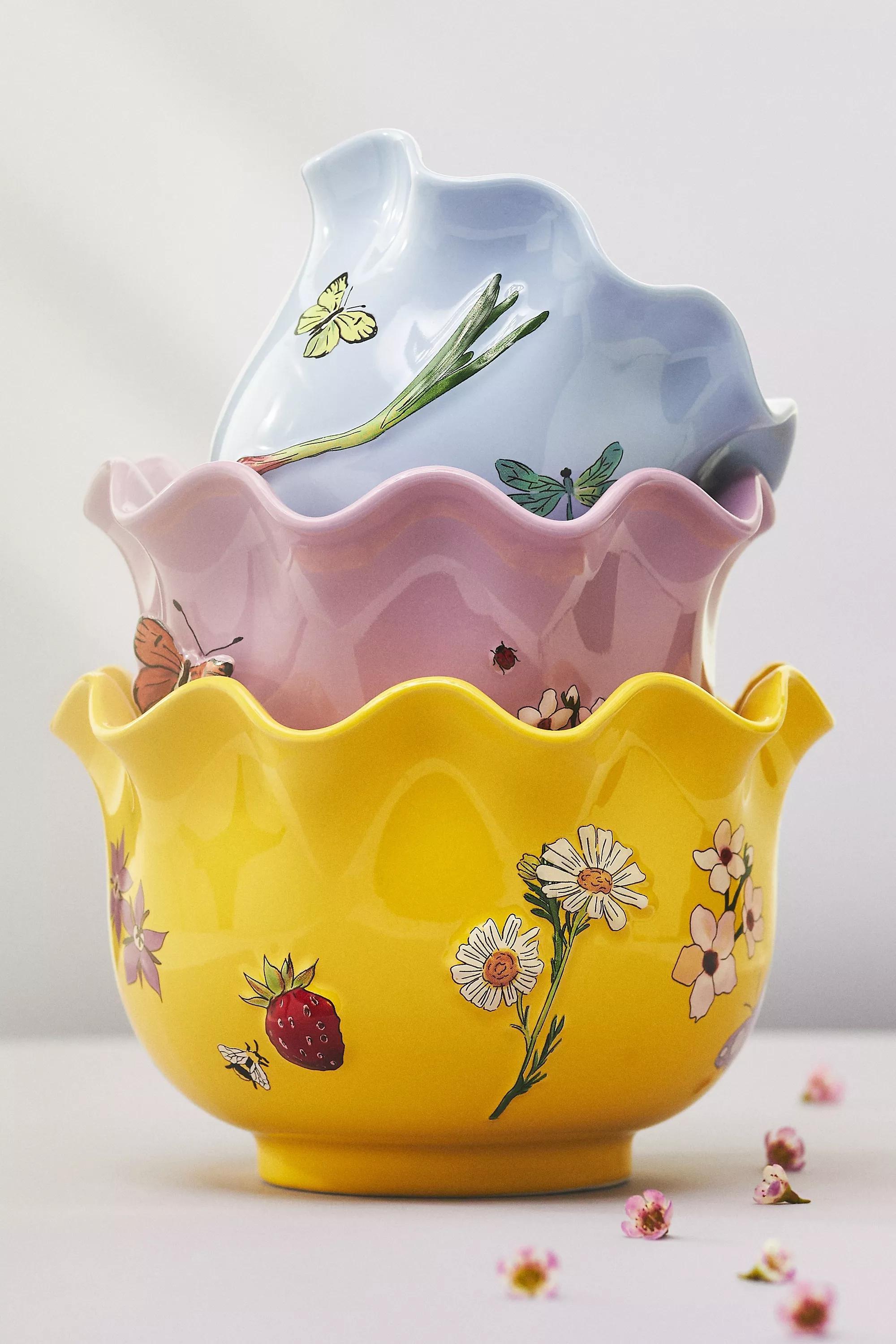 LILAC Faye Glazed Stoneware Plant Pot, A501_0055, large image number 1