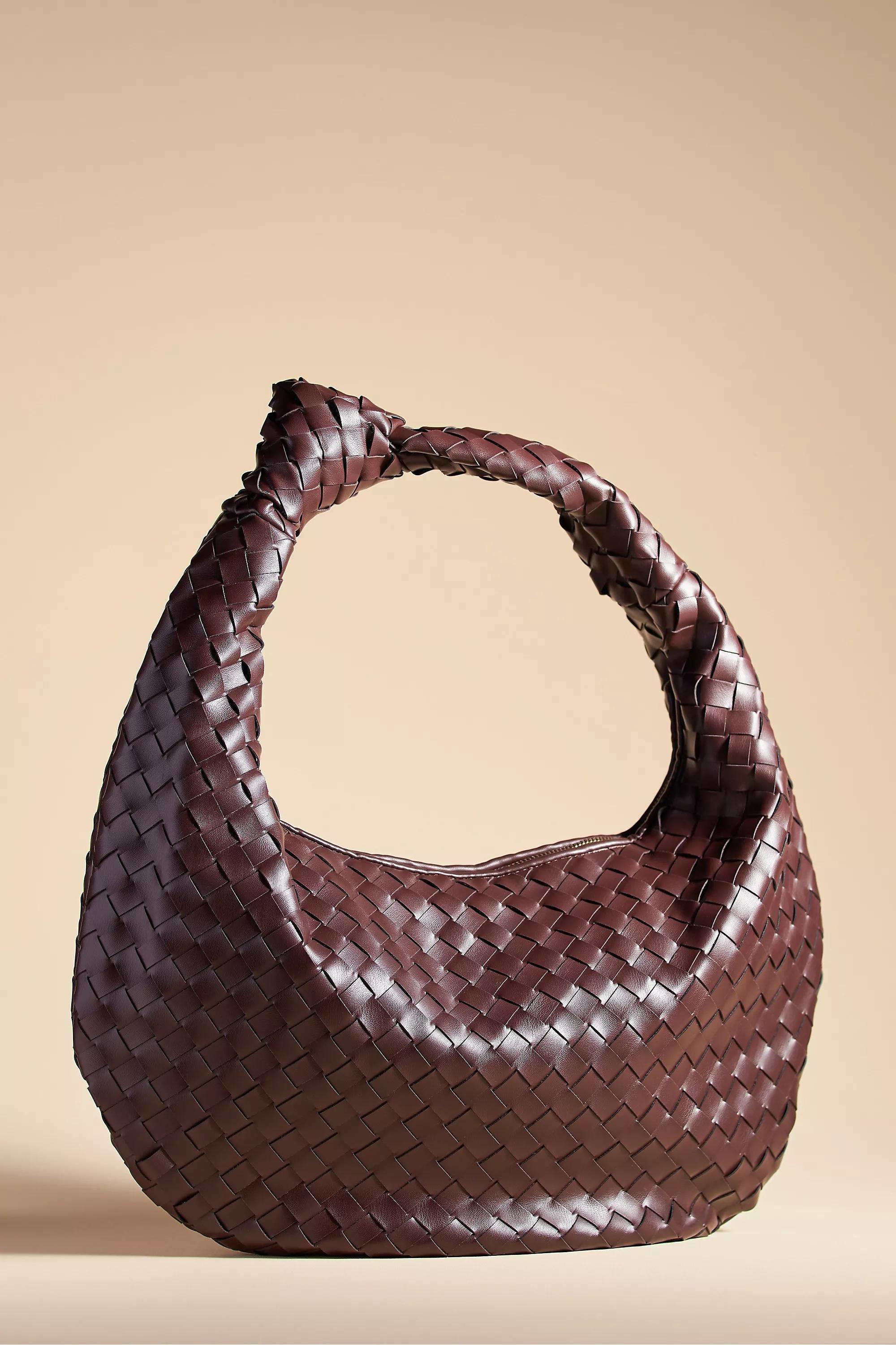 Melie Bianco The Brigitte Shoulder Bag: Oversized Edition, Brown, , medium