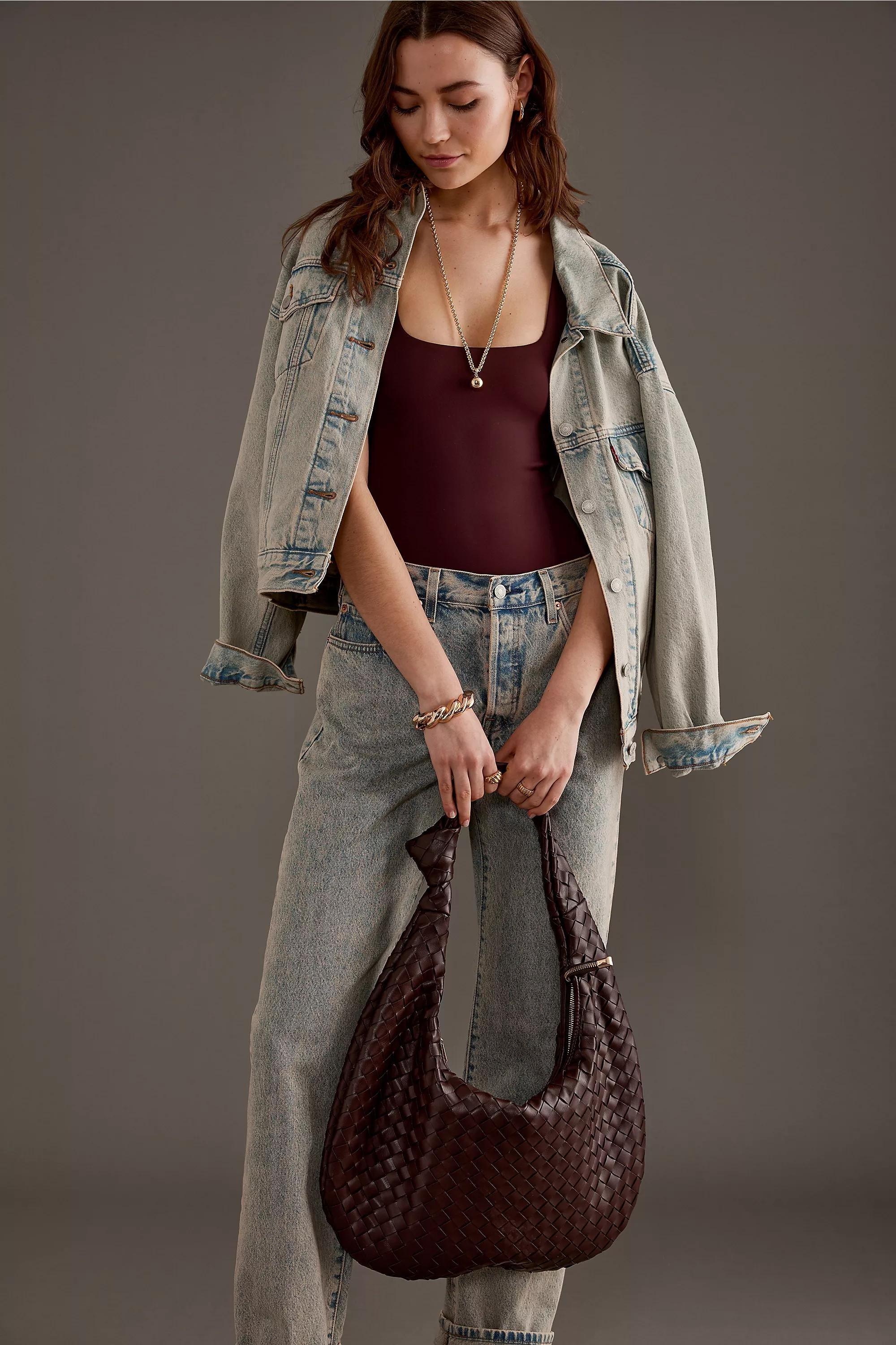 Melie Bianco The Brigitte Shoulder Bag: Oversized Edition, Brown, A501_0021, large image number 1