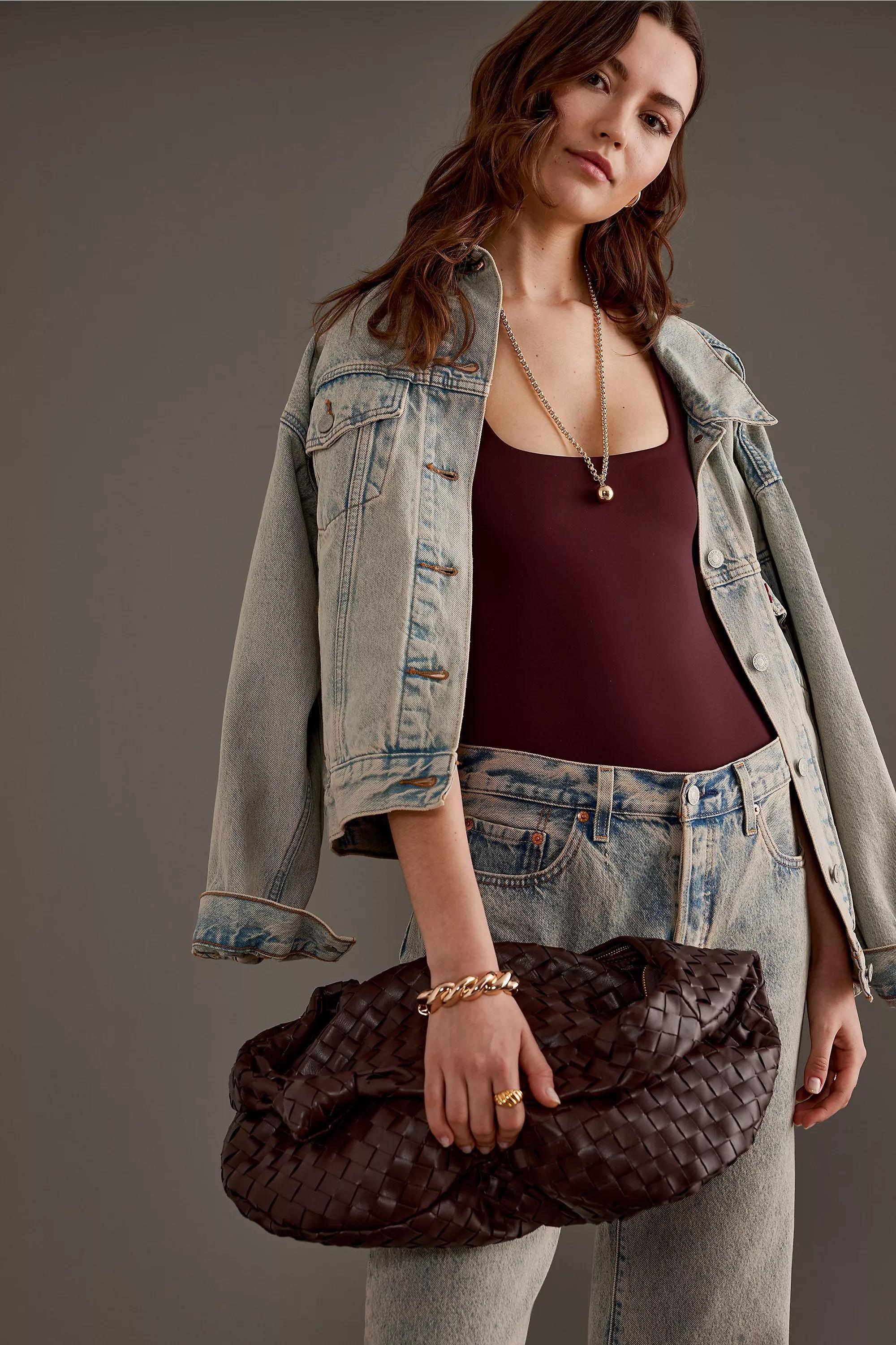 Melie Bianco The Brigitte Shoulder Bag: Oversized Edition, Brown, A501_0021, large image number 3