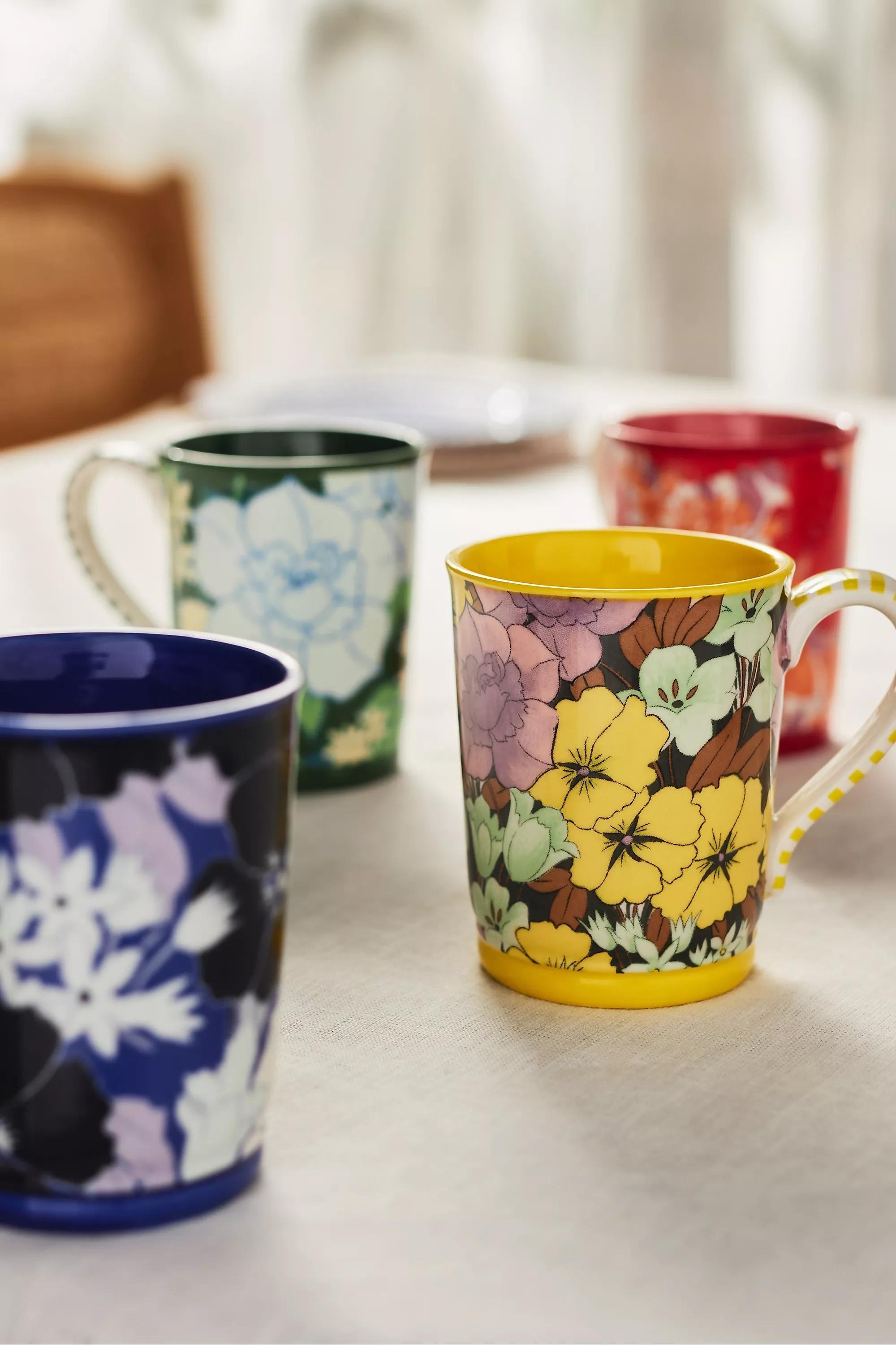 Lyla Floral Mug, Green, A501_0038, large image number 1