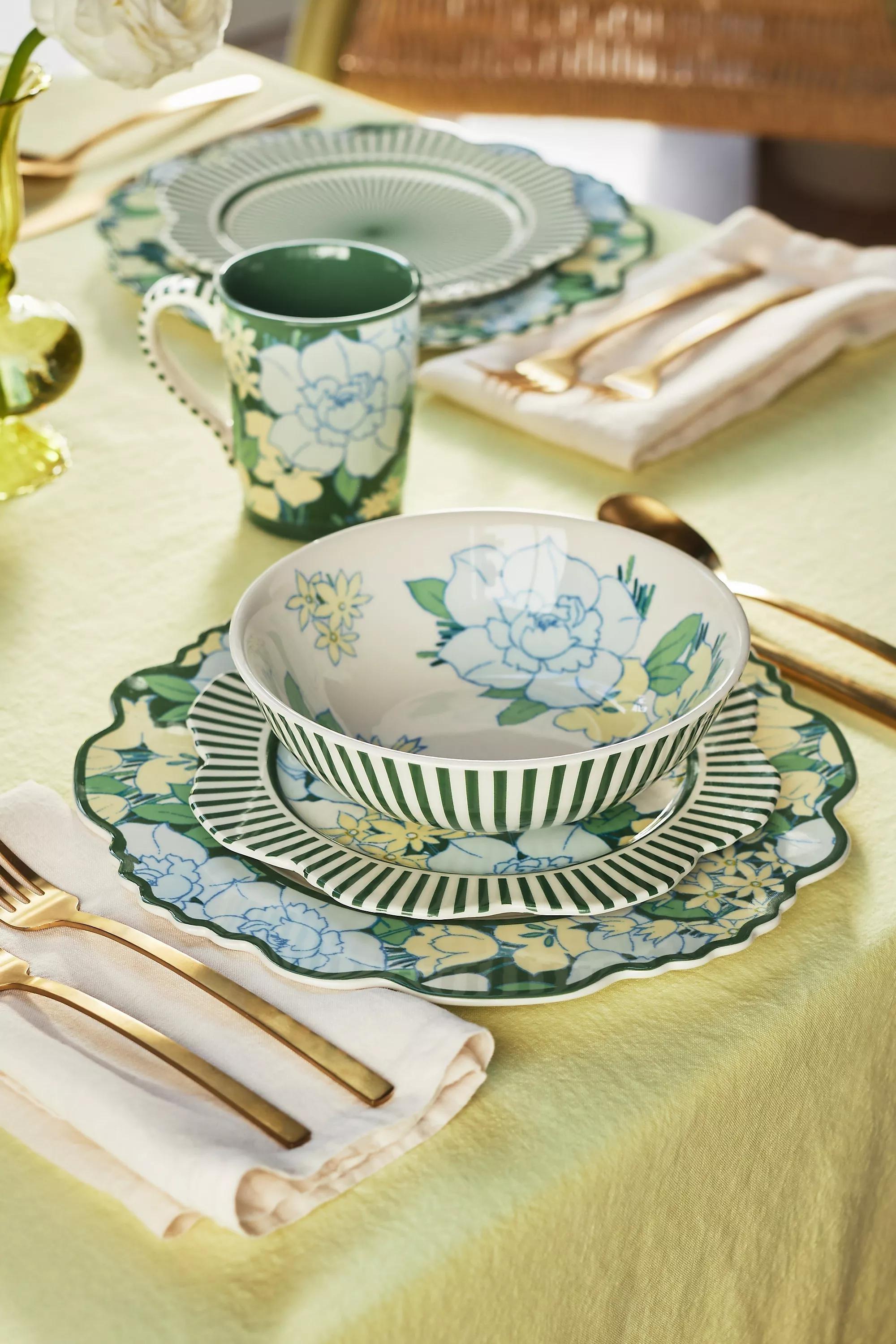 Lyla Floral Mug, Green, A501_0038, large image number 2