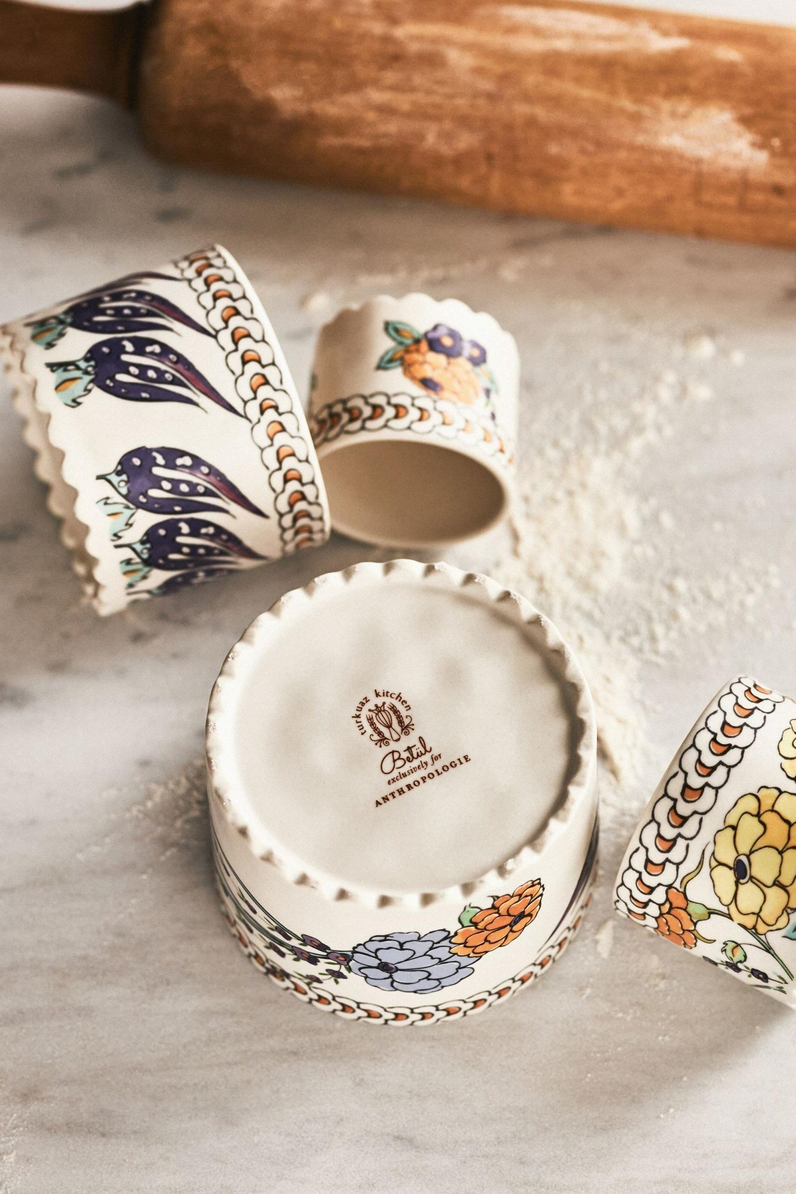 Turkuaz Kitchen Ceramic Measuring Cups, Set of 4, Blue, , large image number 2