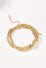 Delicate Crystal Bracelets, Set Of 2, Gold