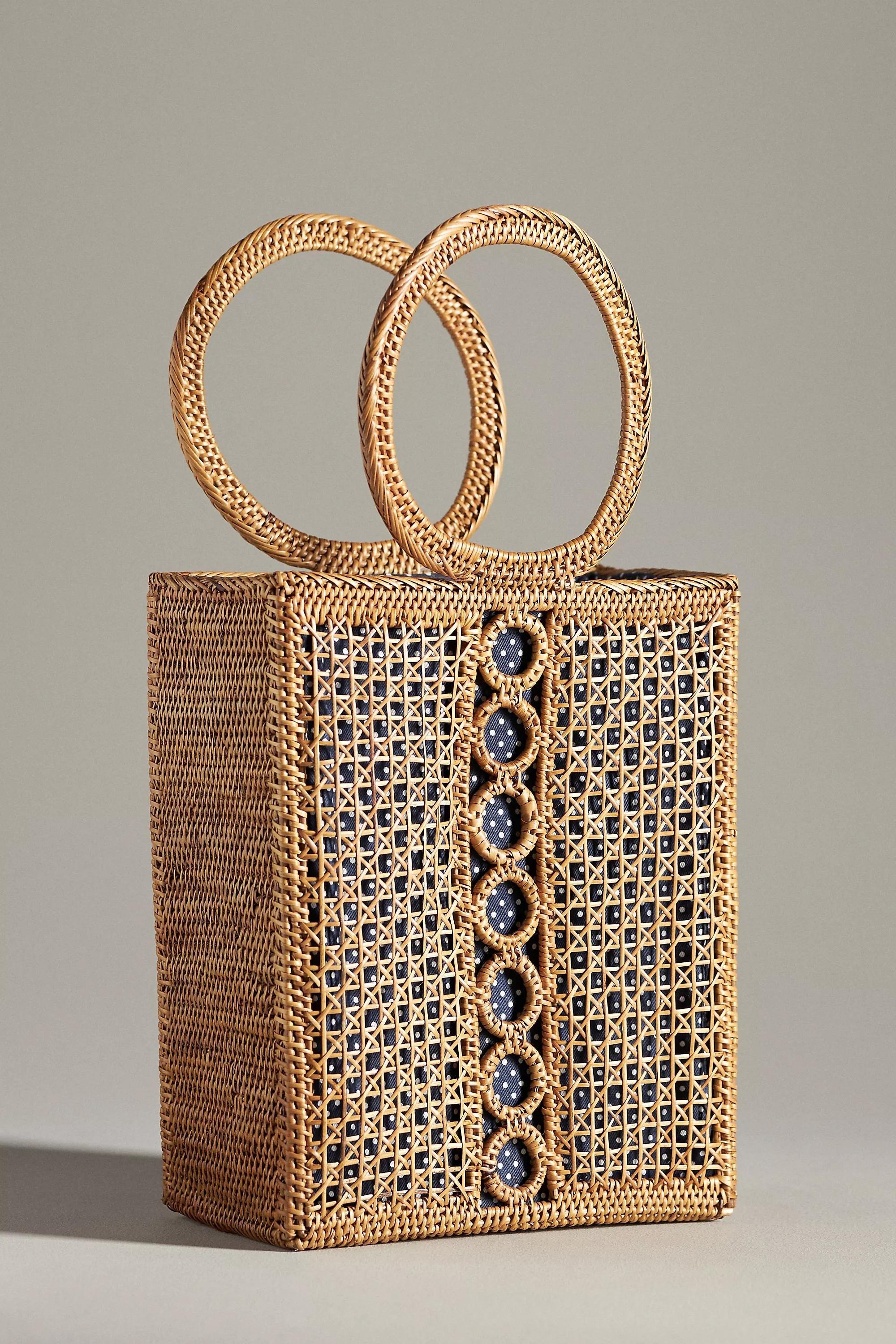 By Anthropologie Bali Woven Textured Tote Bag, Beige, A501_0014, large image number 0
