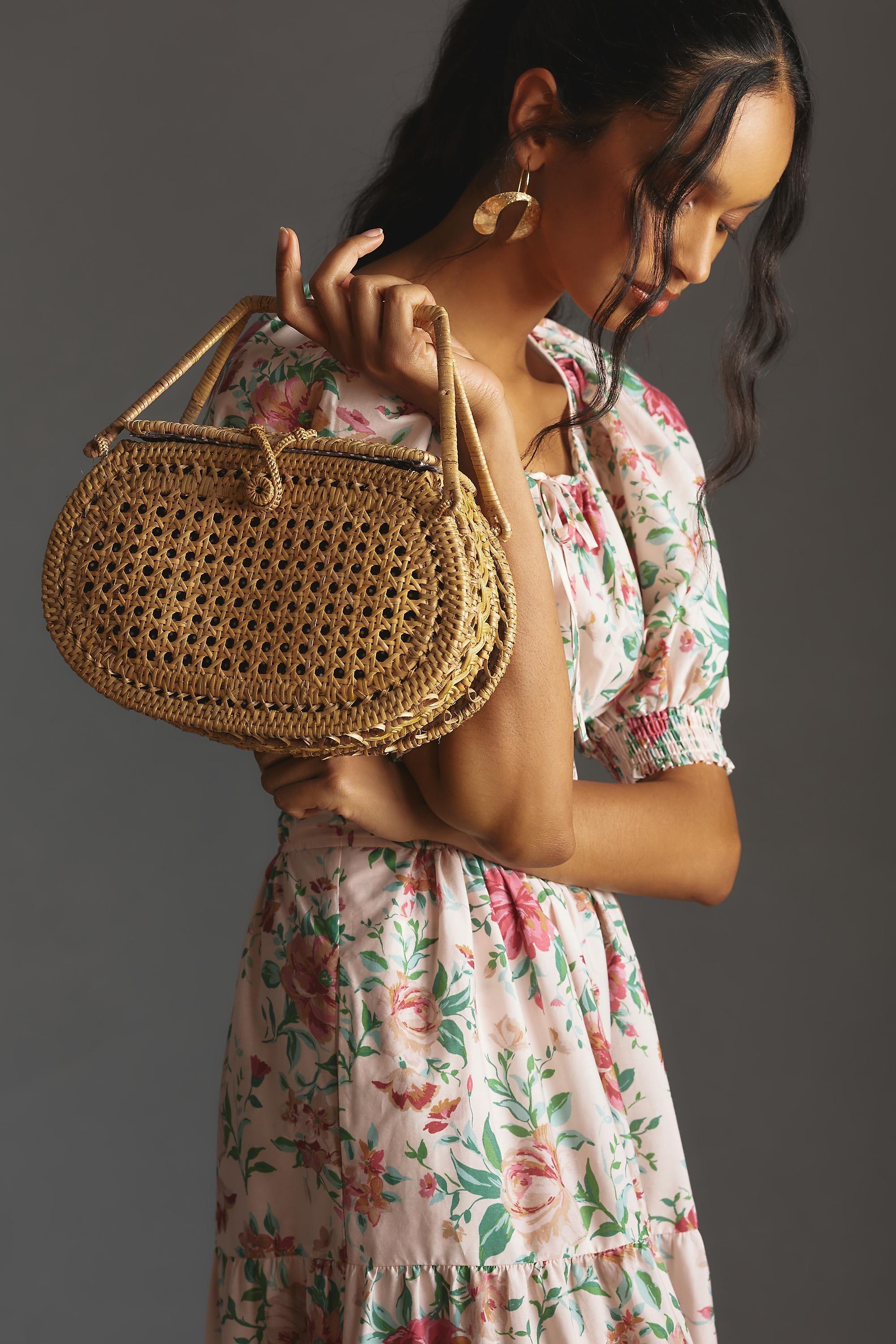 Woven Picnic Bali Clutch Bag, Beige, A501_0014, large image number 4