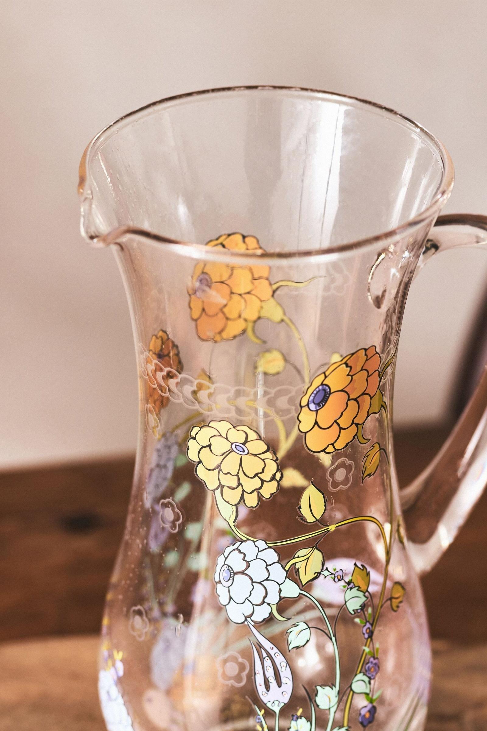 Turkuaz Kitchen Posy Glass Jug, Multicolour, A501_0100, large image number 4