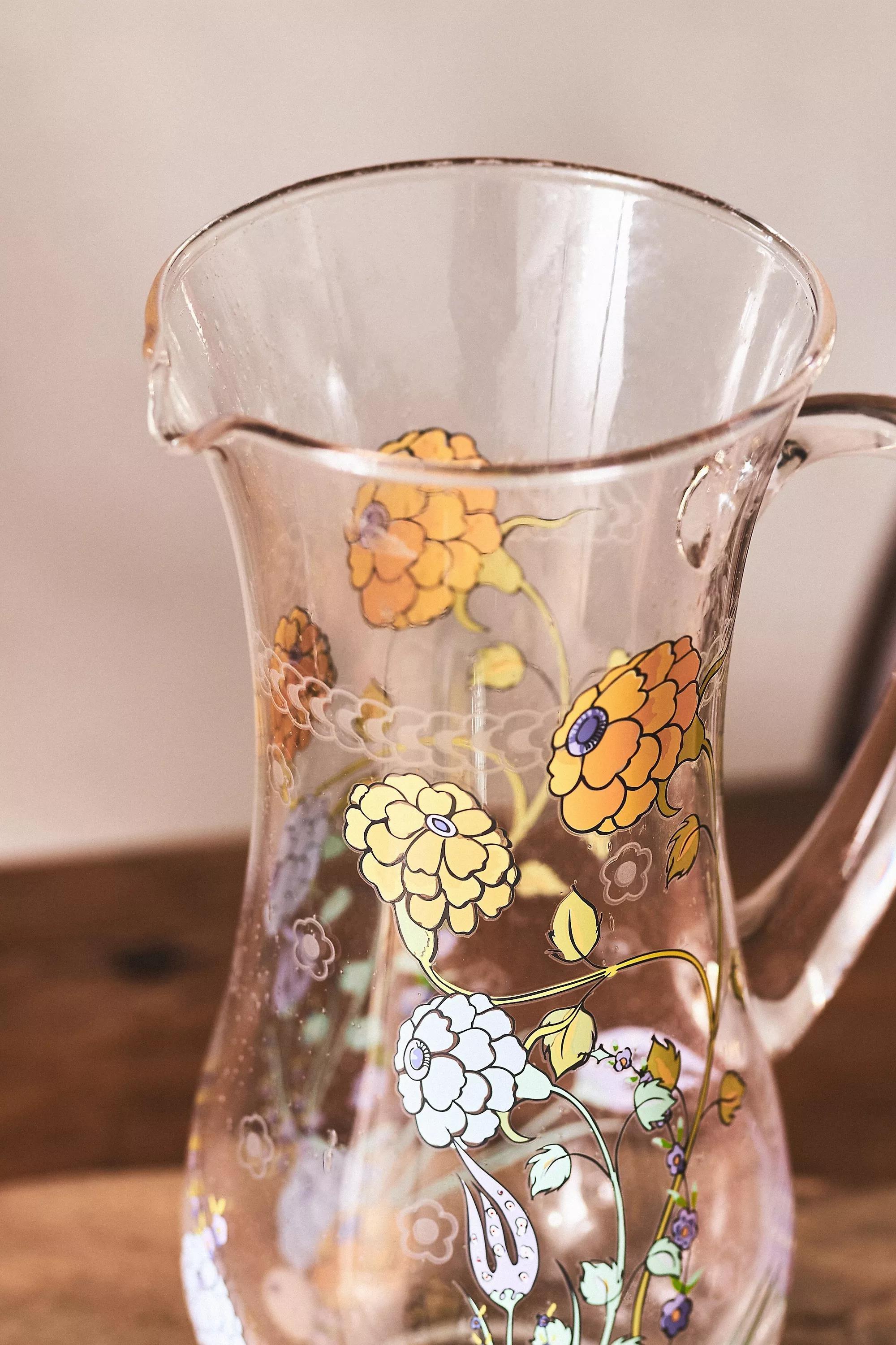 Turkuaz Kitchen Posy Glass Jug, Multicolour, A501_0100, large image number 5