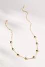 Anthropologie - Iridescent Stones Necklace, Gold-Plated
