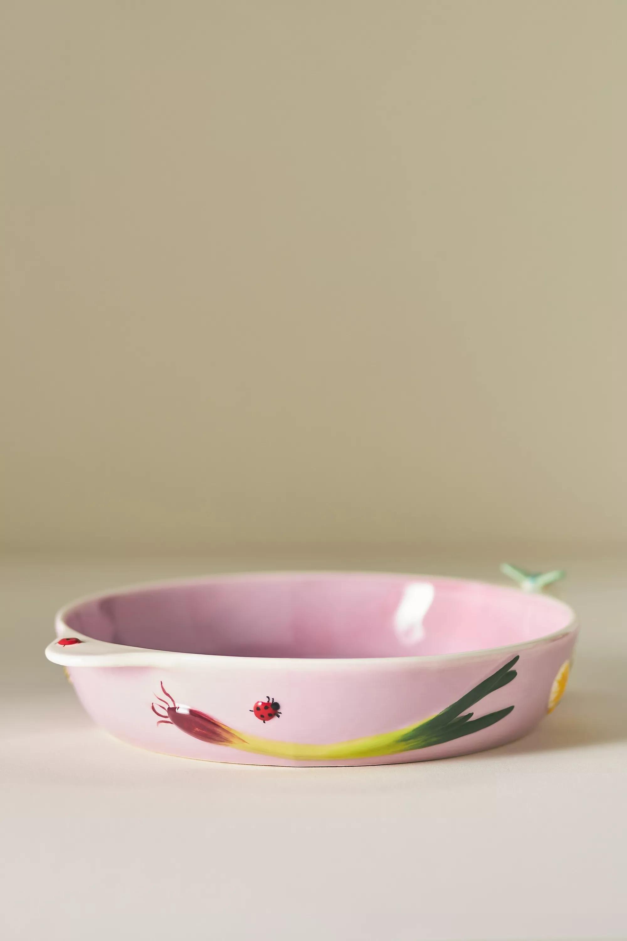 Faye Glazed Stoneware Pie Dish, Blue, A501_0055, large image number 0