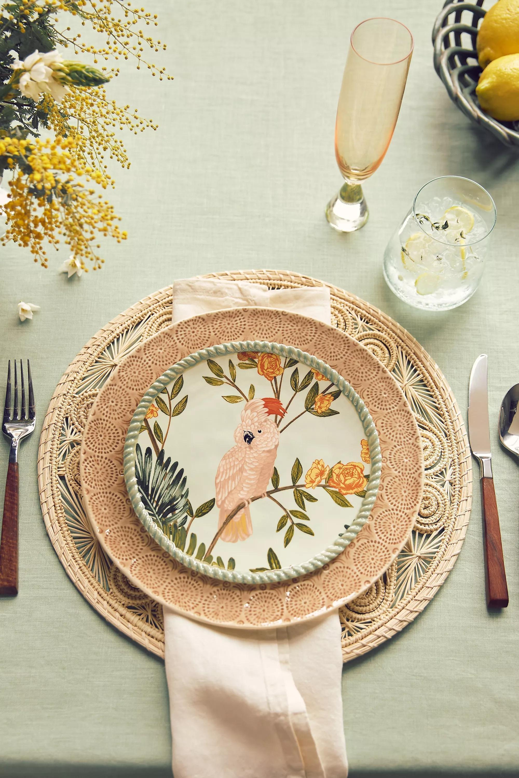 Pluma Dessert Plates, Set Of 4, Multicolour, A501_0095, large image number 3