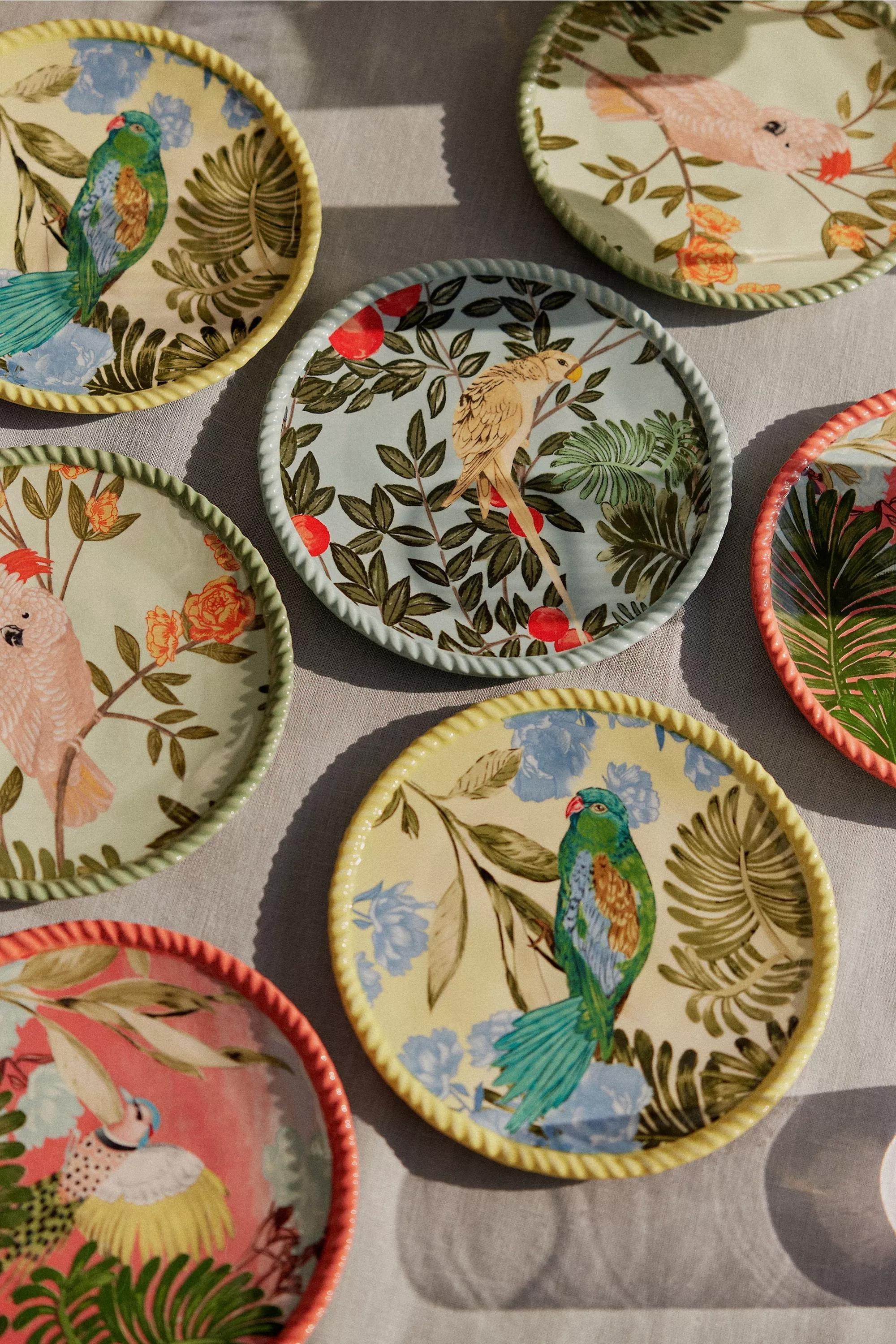 Pluma Dessert Plates, Set Of 4, Multicolour, A501_0095, large image number 4