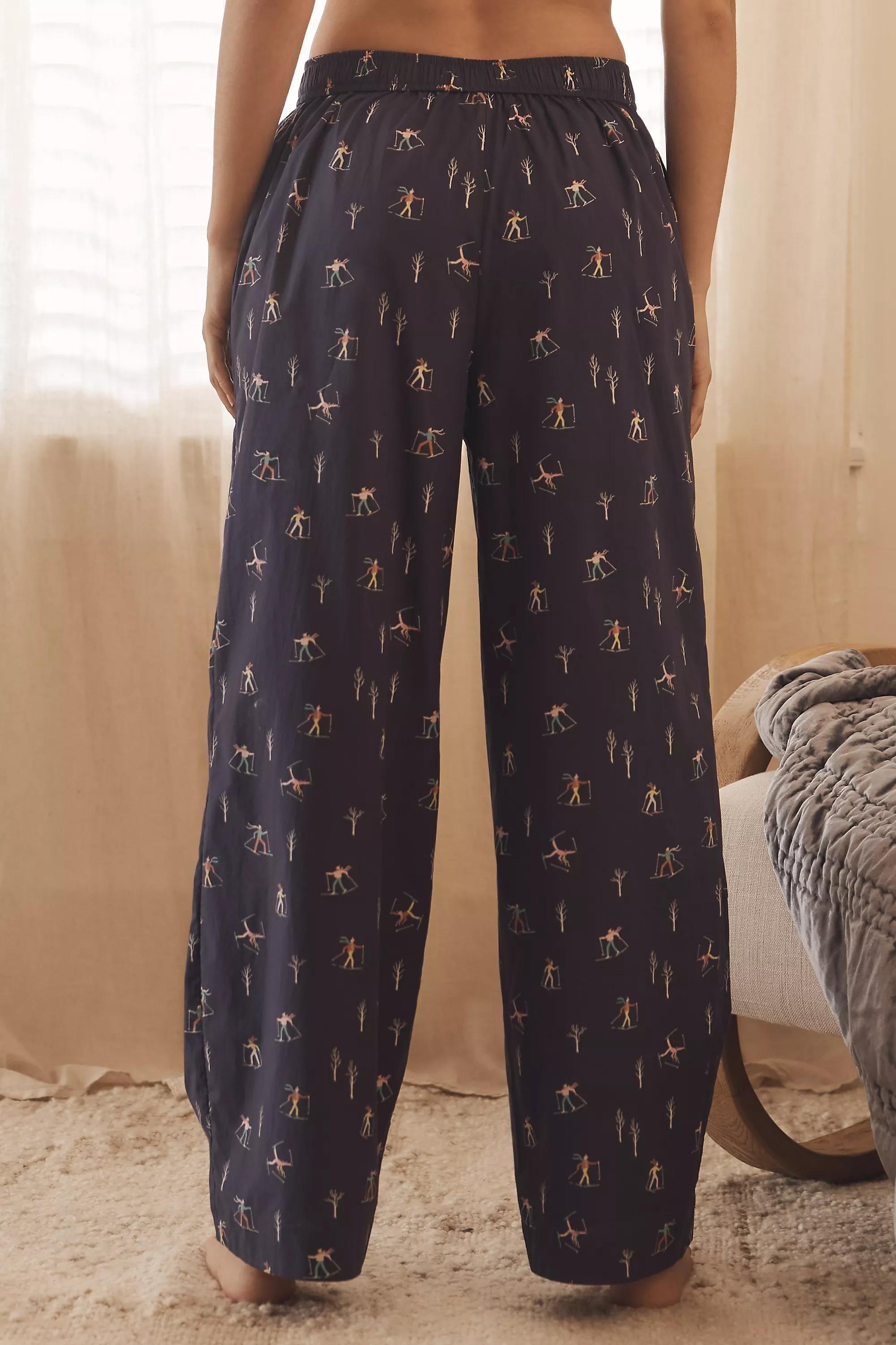 Anthropologie Printed Joggers, Blue, A501_0042, large image number 4
