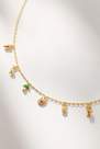 Anthropologie - Multi-Charm Necklace, Gold-Plated