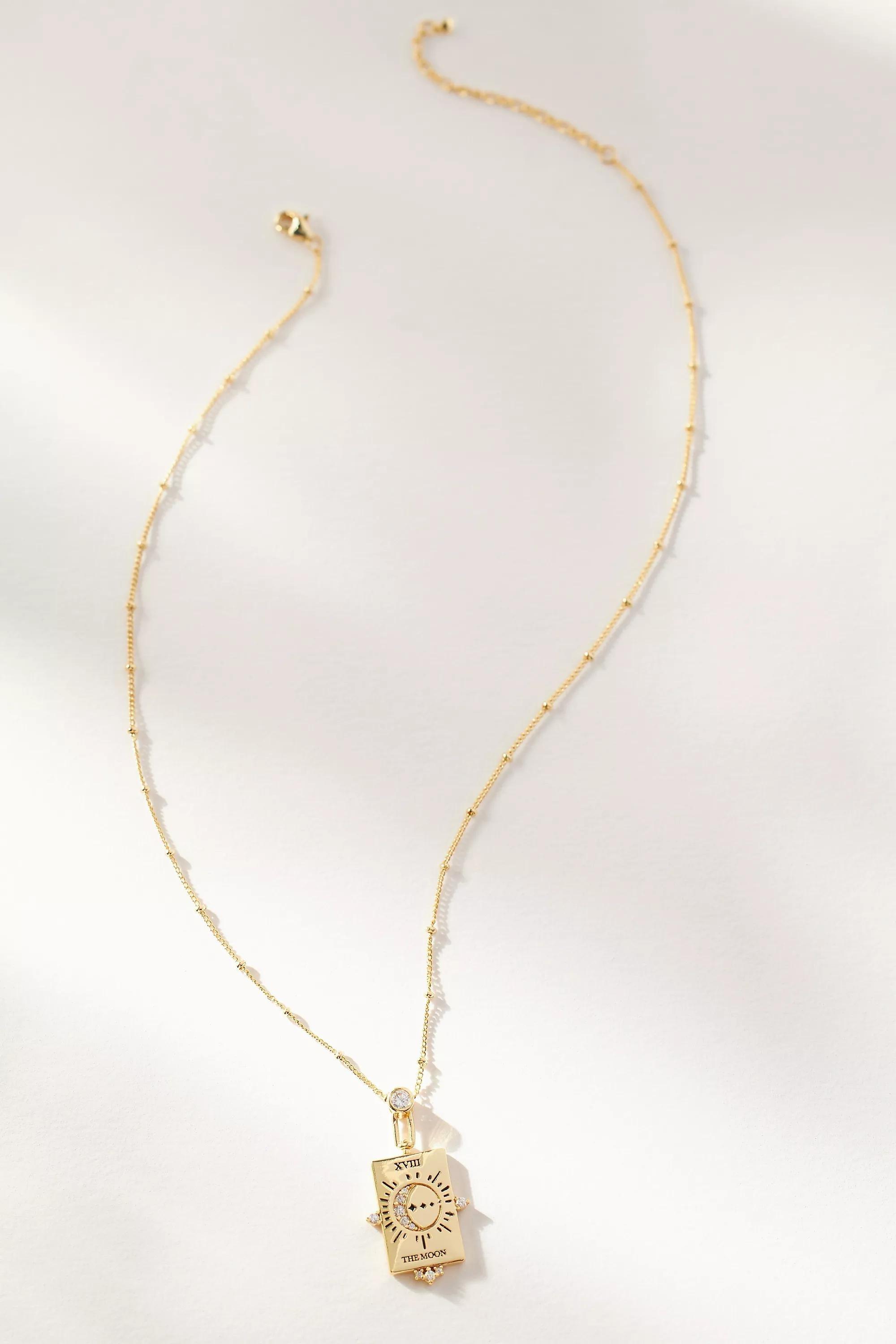 Mystic Pendant Necklace, Gold-Plated, A501_0070, large image number 1