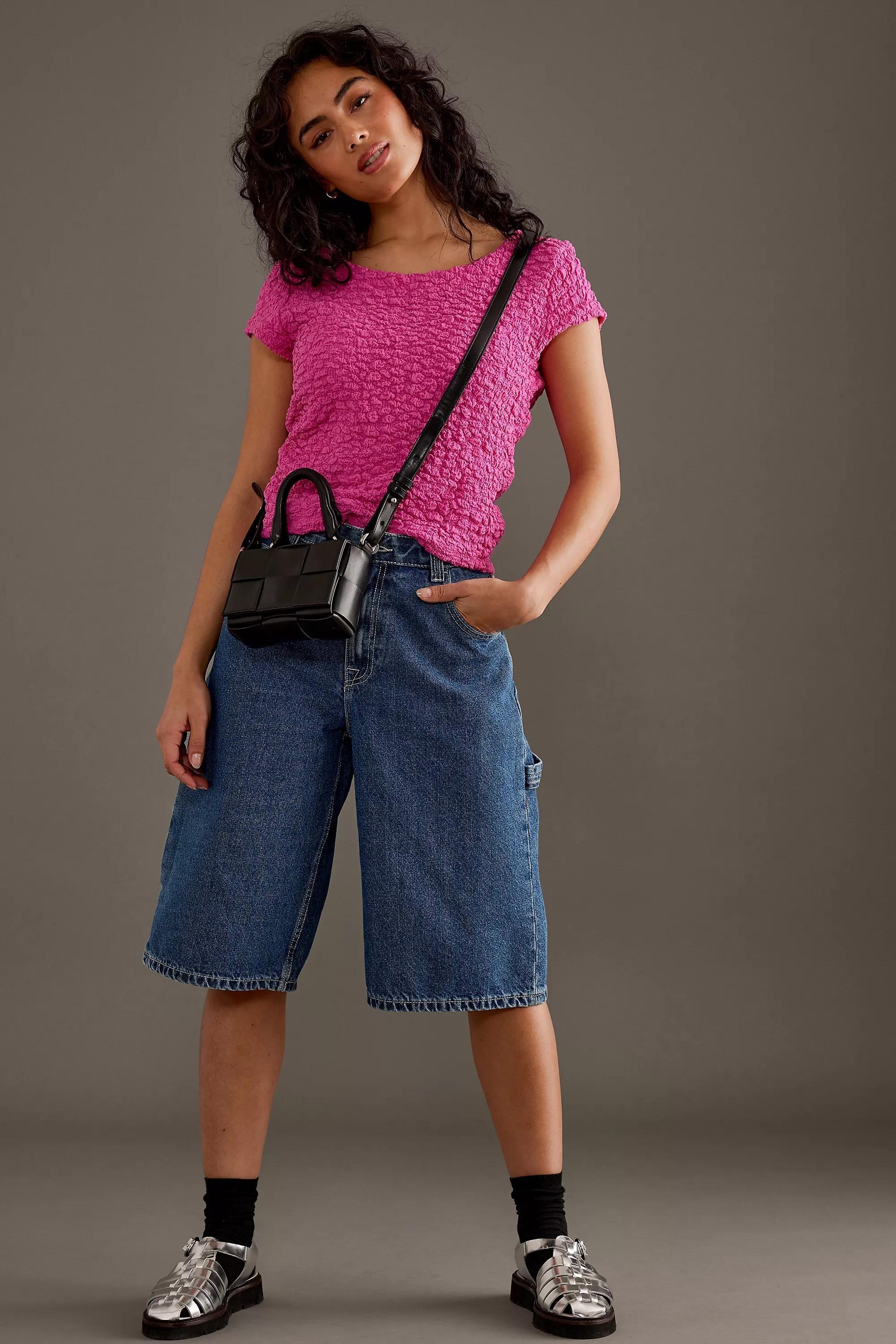 Maeve Socialite Popcorn Tee, Pink, , large image number 5