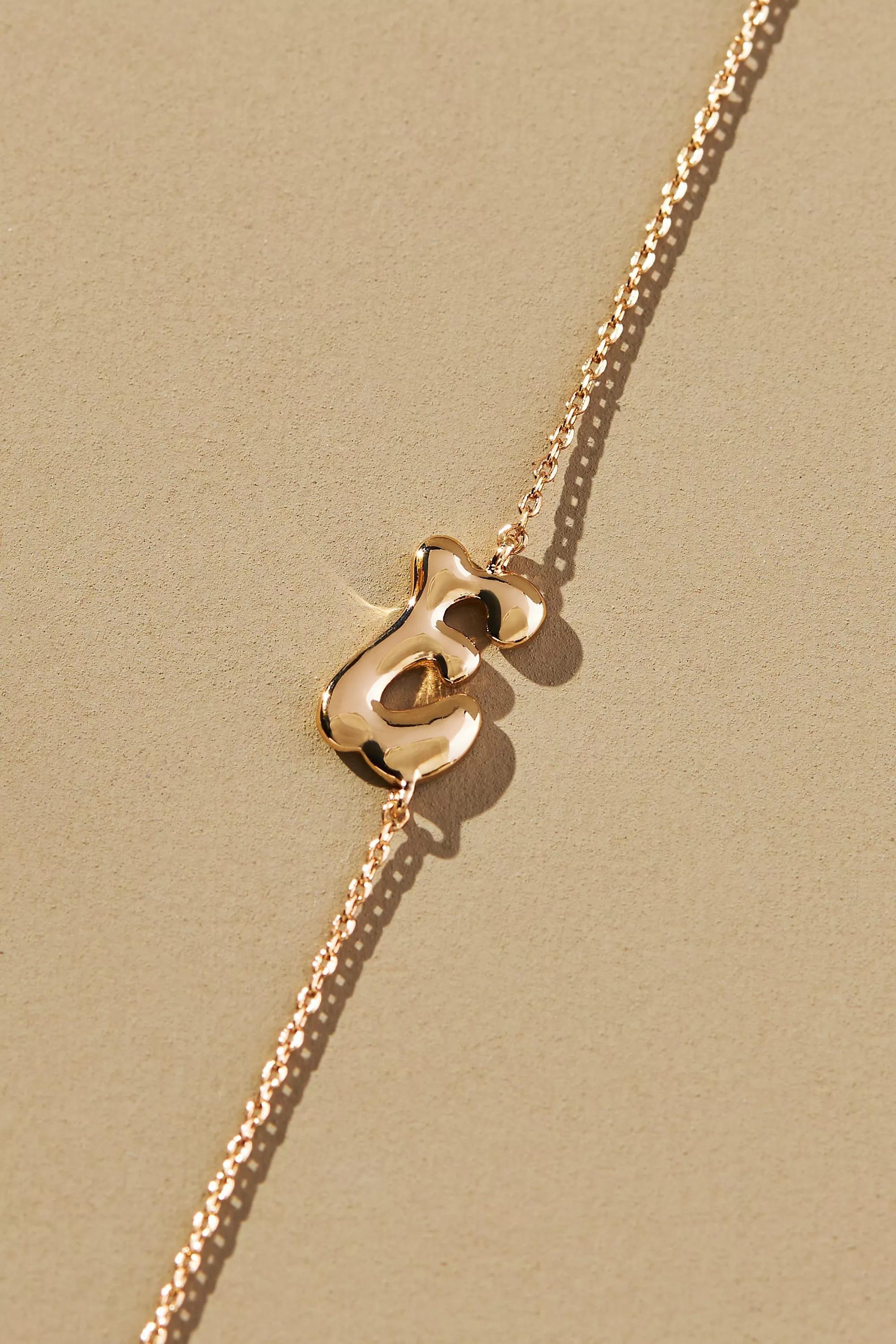 Groovy Monogram Necklace, E, A501_0905, large image number 0