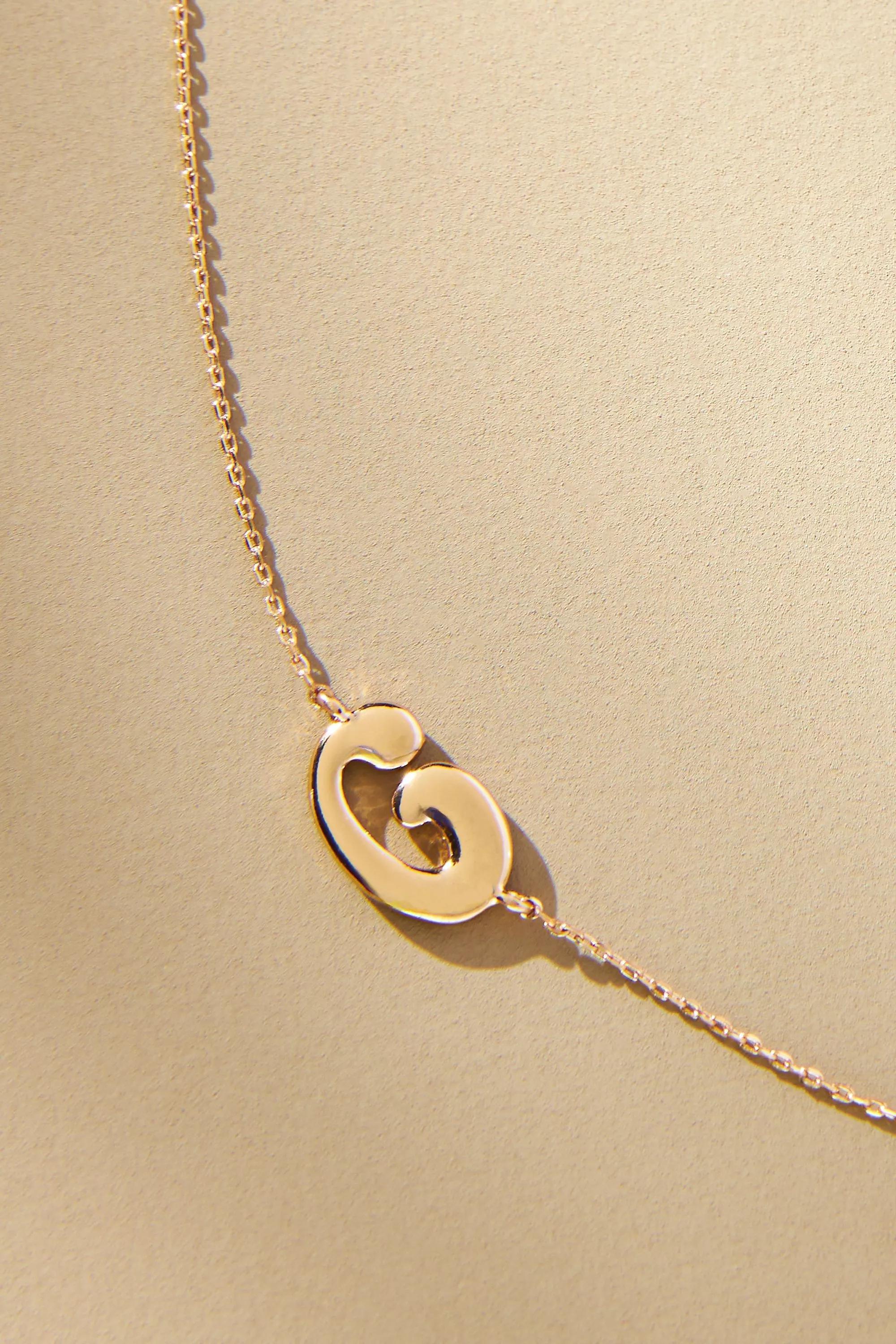 Groovy Monogram Necklace, G, A501_0907, large image number 0