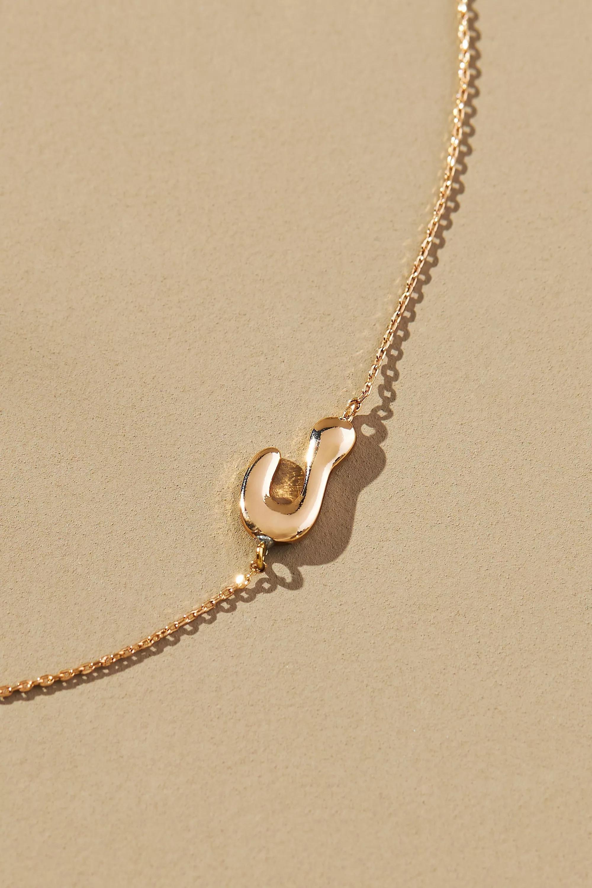 Groovy Monogram Necklace, J, A501_0910, large image number 0