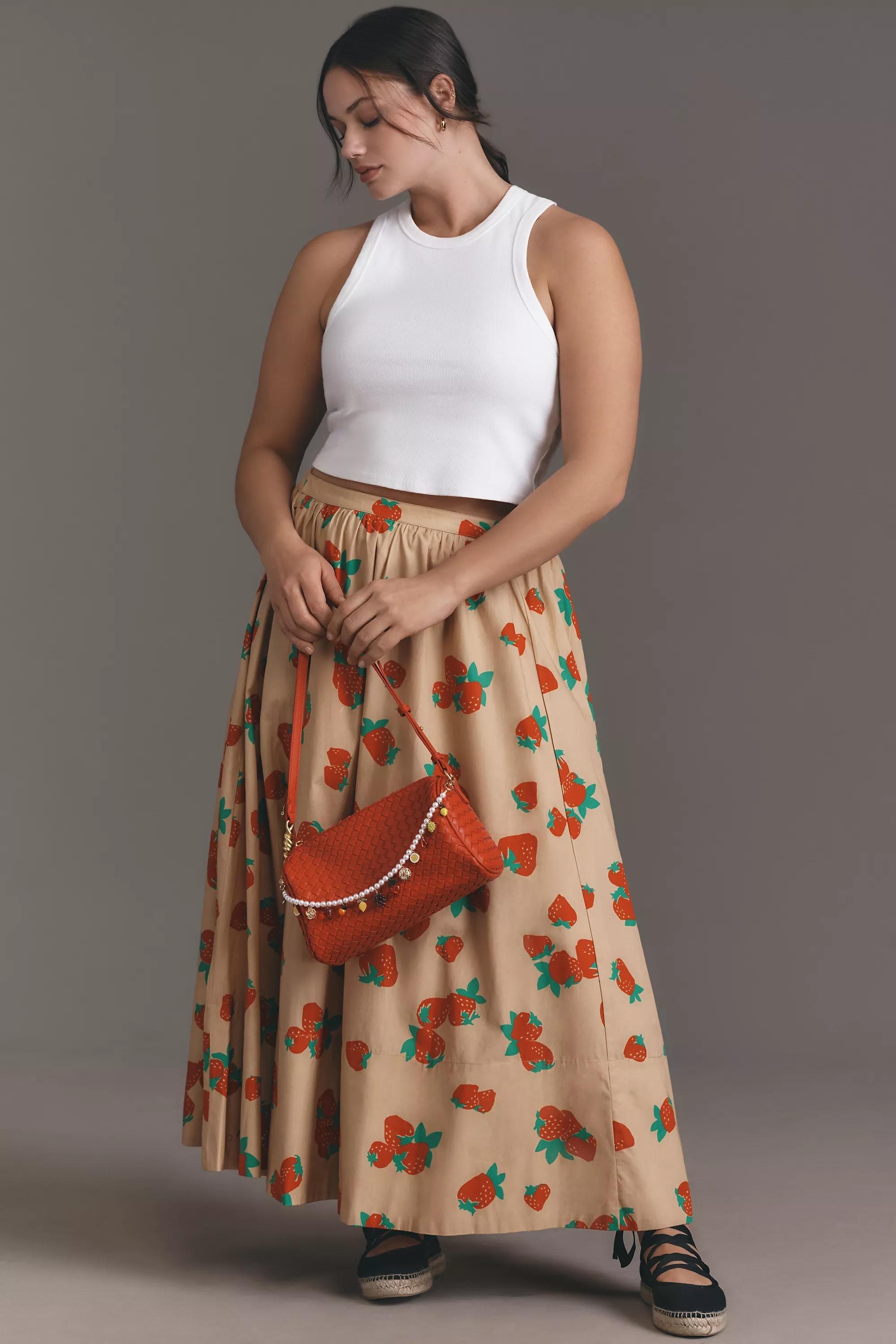 Anthropologie Floral Flared Brunch Midi, , large image number 5