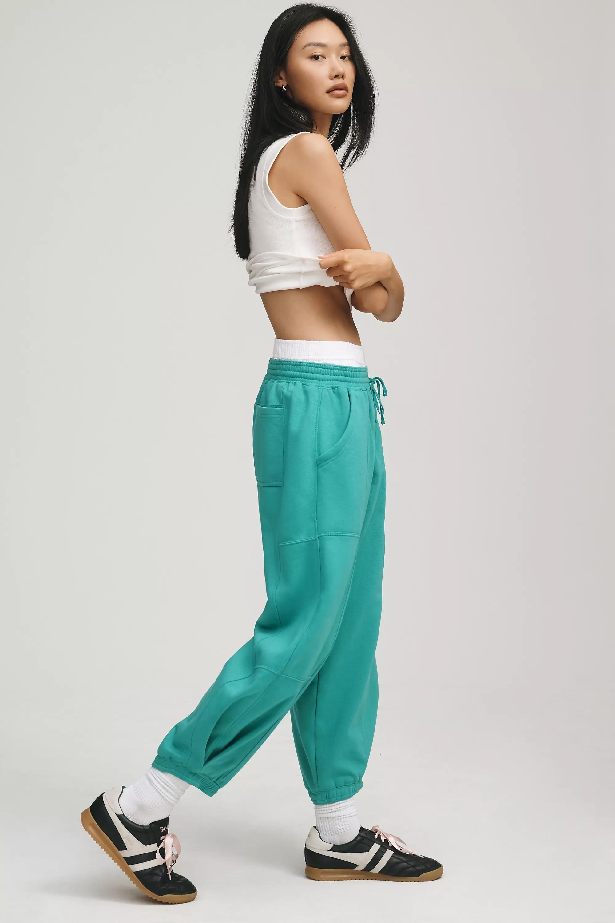 Kelly Daily Practice By Anthropologie Heather Joggers, Green, , large image number 3