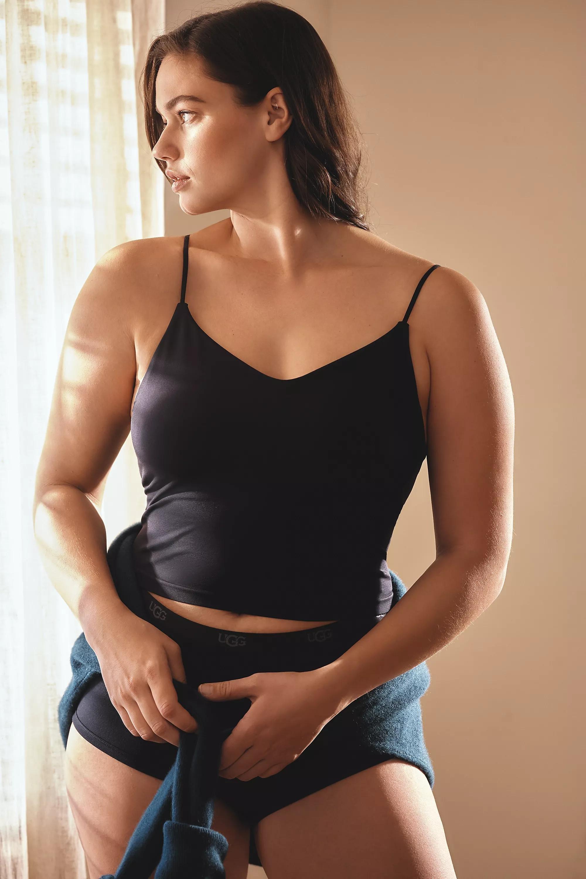 Anthropologie Plain Camisole, Black, A501_0001, large image number 2