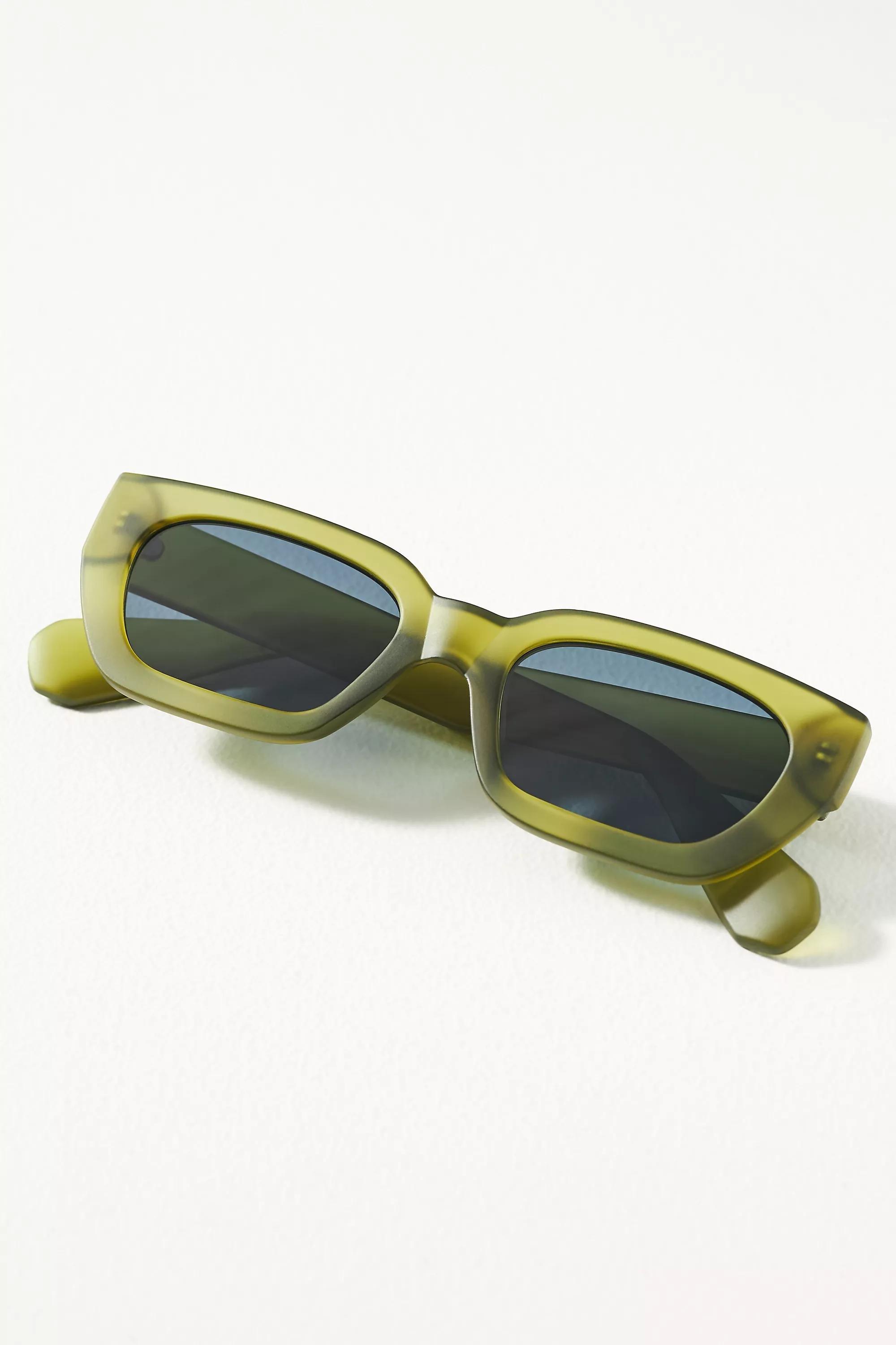 Matte Boards Rectangle Sunglasses, Green, A501_0030, large image number 1