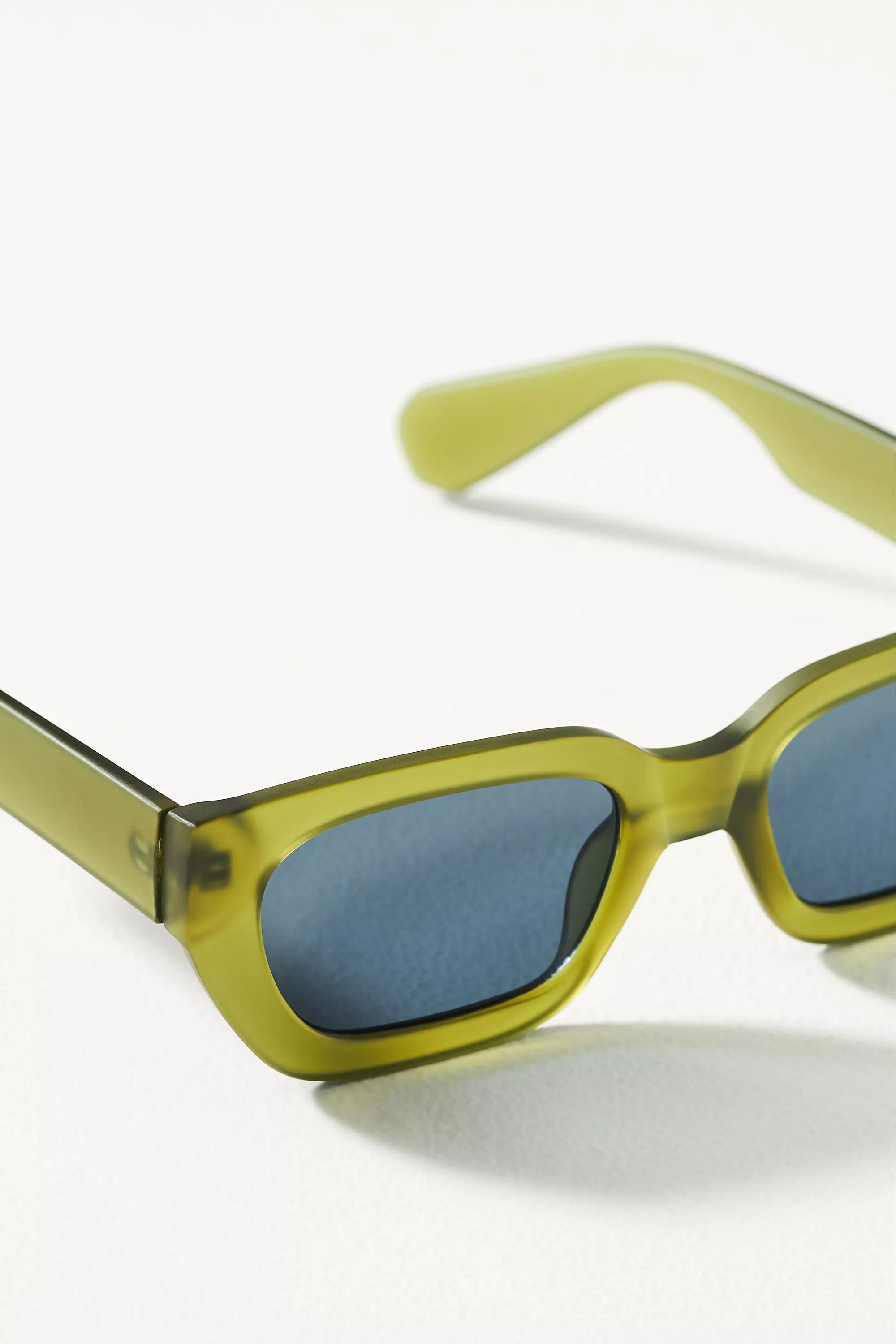 Matte Boards Rectangle Sunglasses, Green, A501_0030, large image number 2