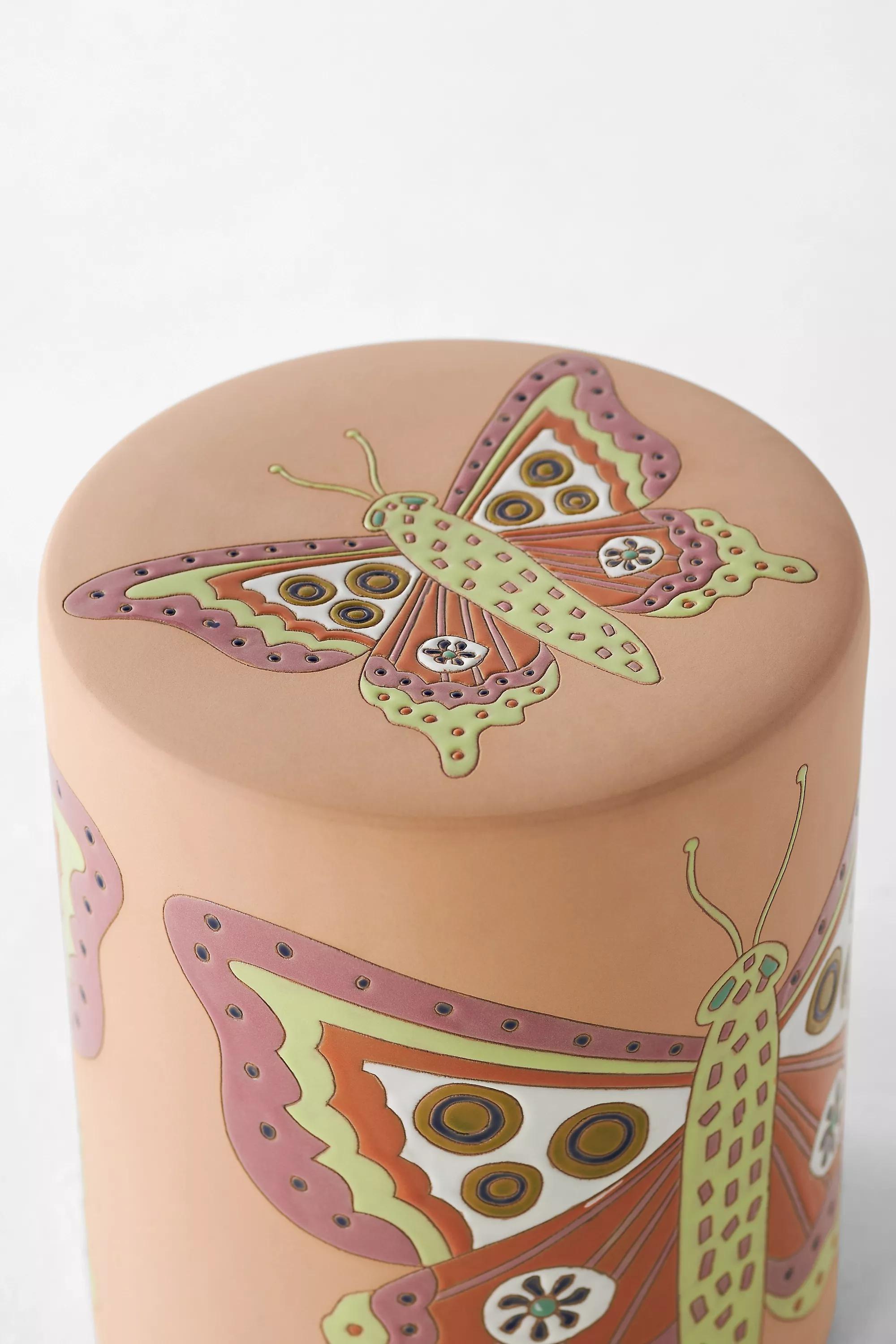 Polly Ceramic Indoor/Outdoor Side Table, Multicolour, A501_0000, large image number 1