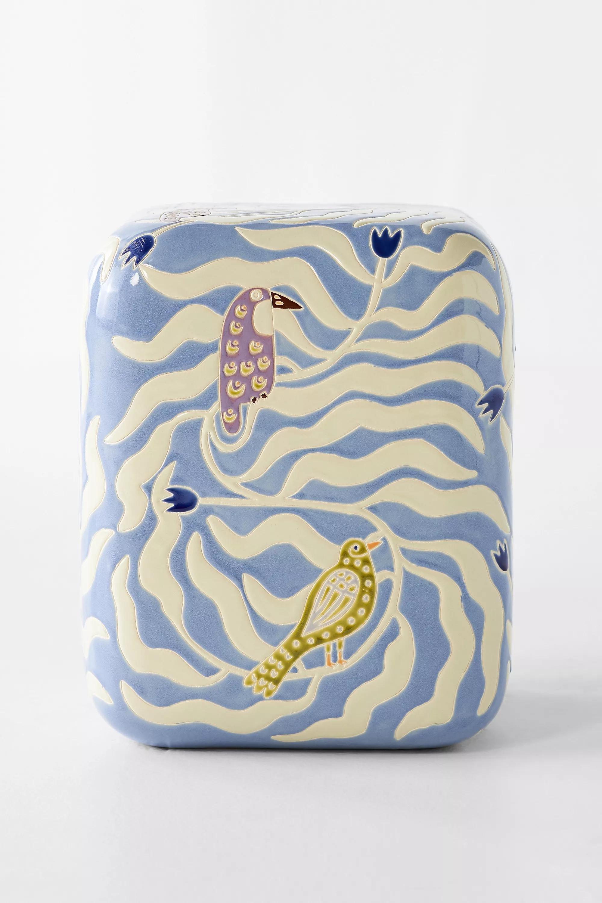 Polly Ceramic Indoor/Outdoor Side Table, Multicolour, A501_0048, large image number 0