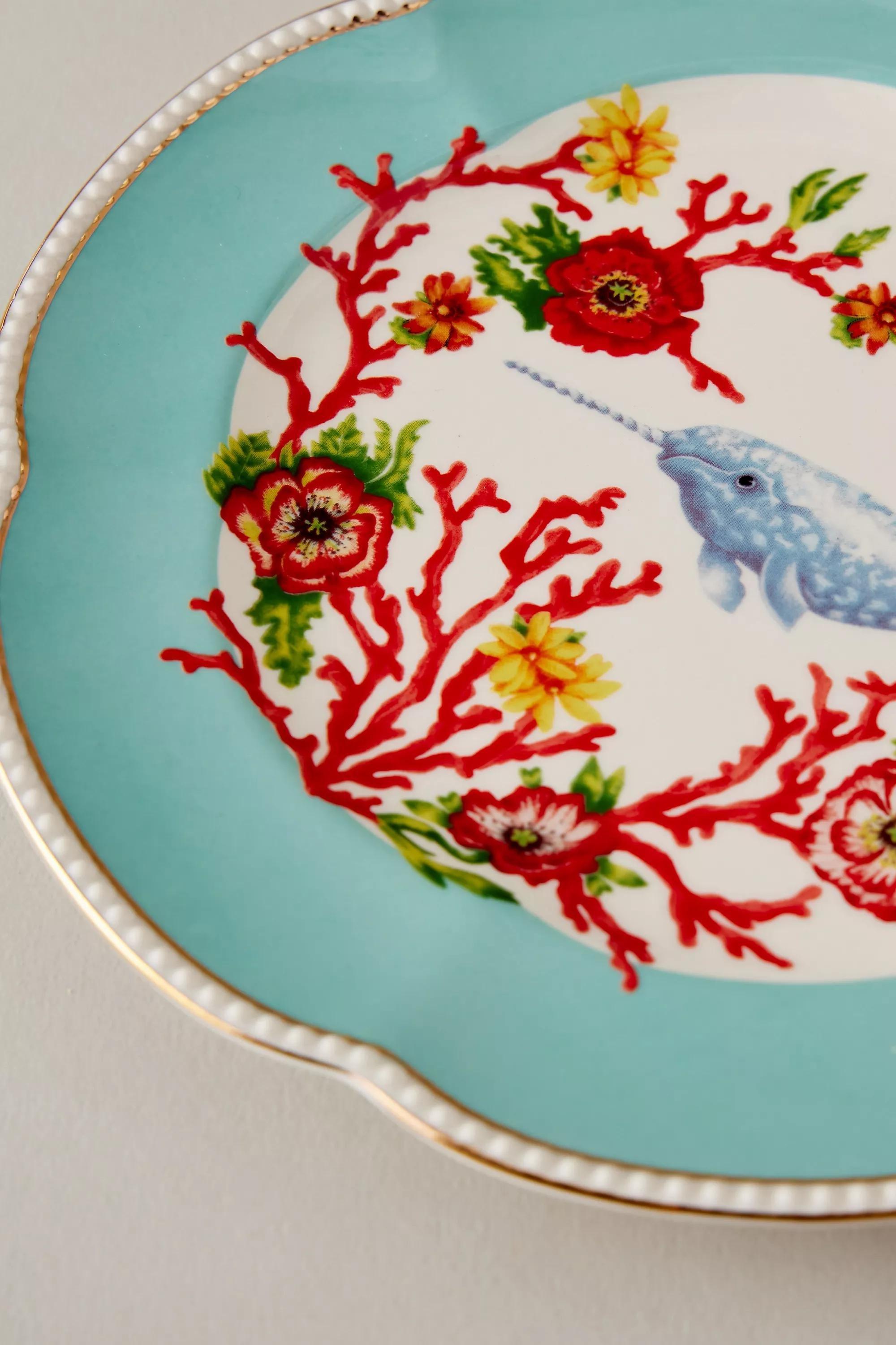 Lou Rota Dessert Plate, Blue, A501_0045, large image number 1