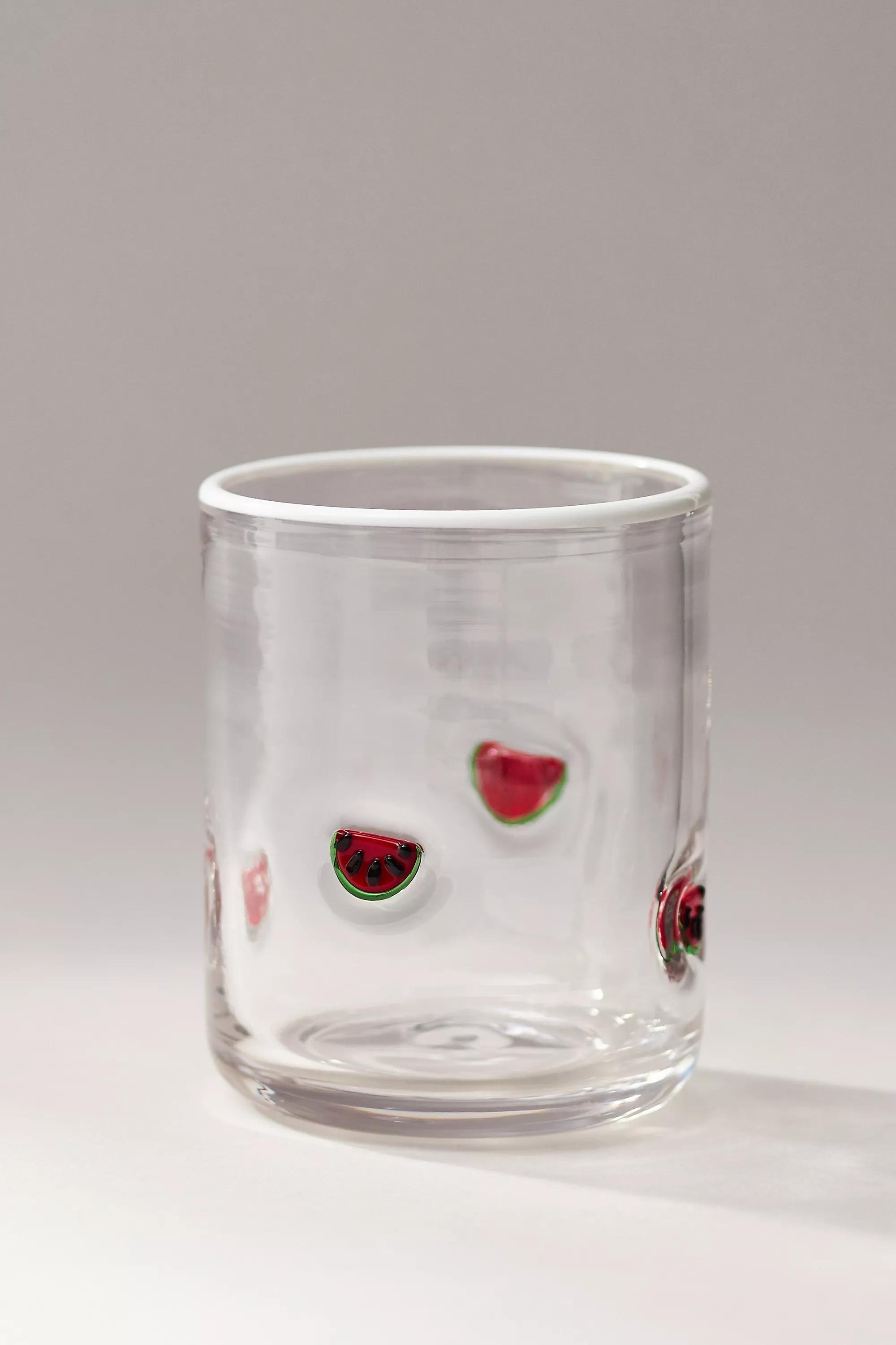 Anthropologie - Icon Juice Glass, Red