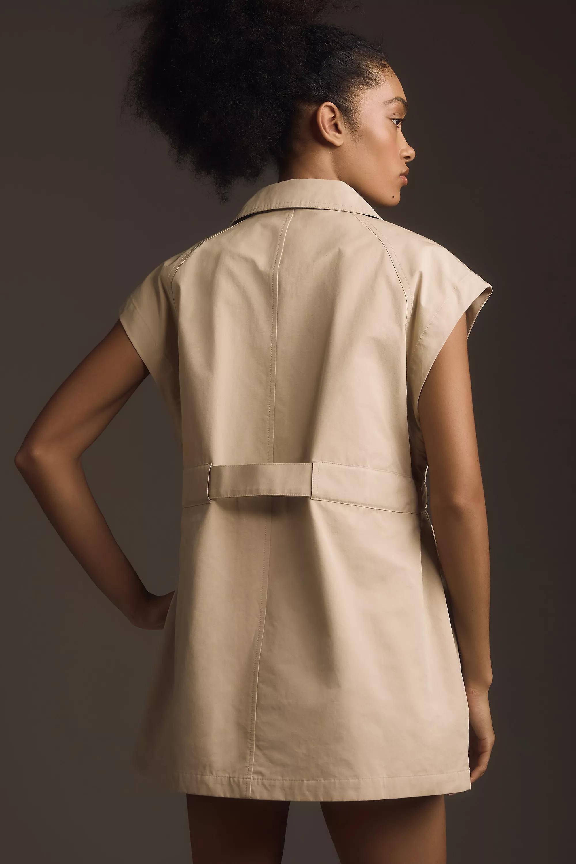 Long Safari Utility Vest, Beige, , large image number 2