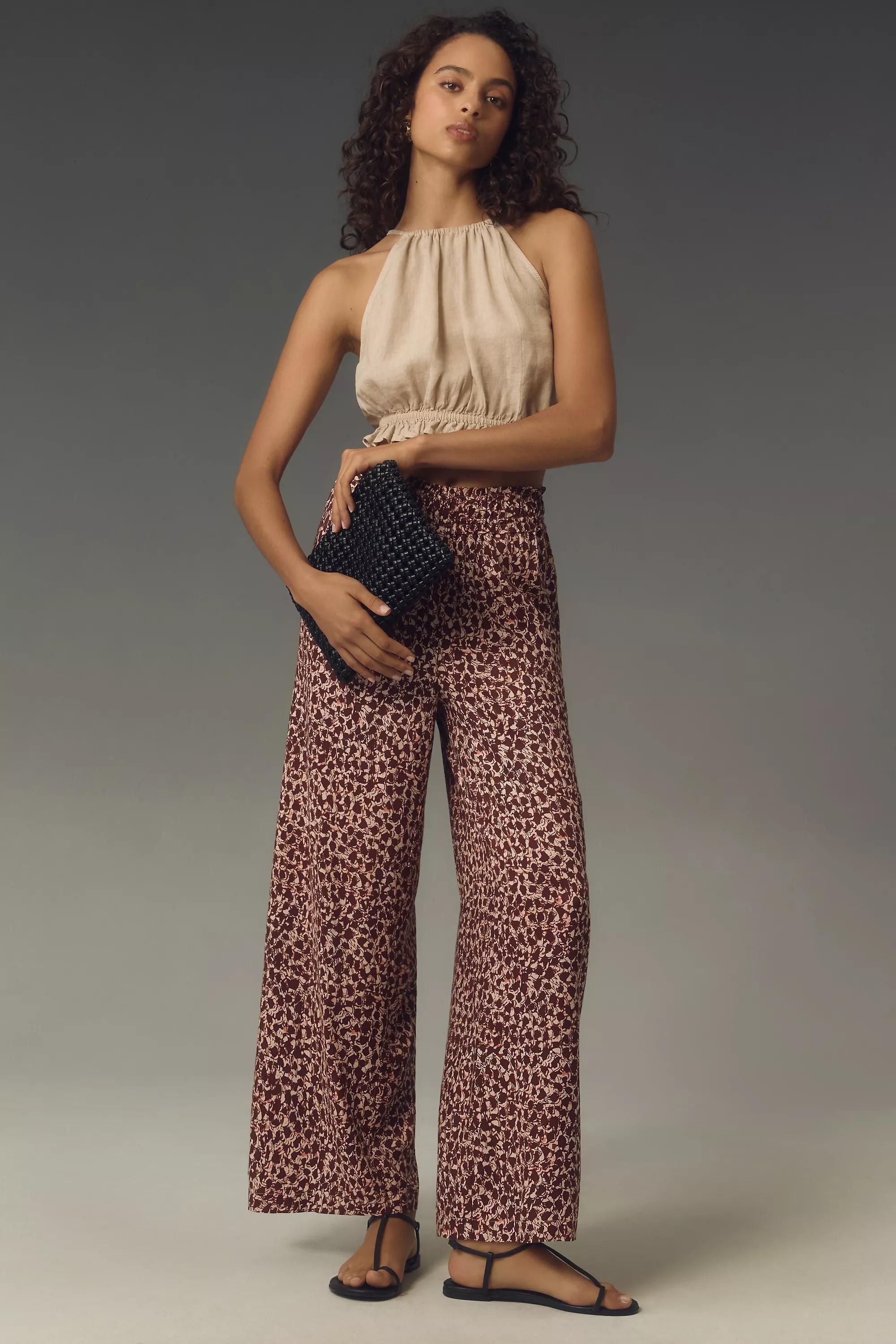 Long Pull-On Trousers, Brown, , large image number 0